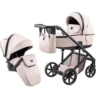 Коляска 2 в 1 Adamex Dolce Eco SA-15 рожевий пудра