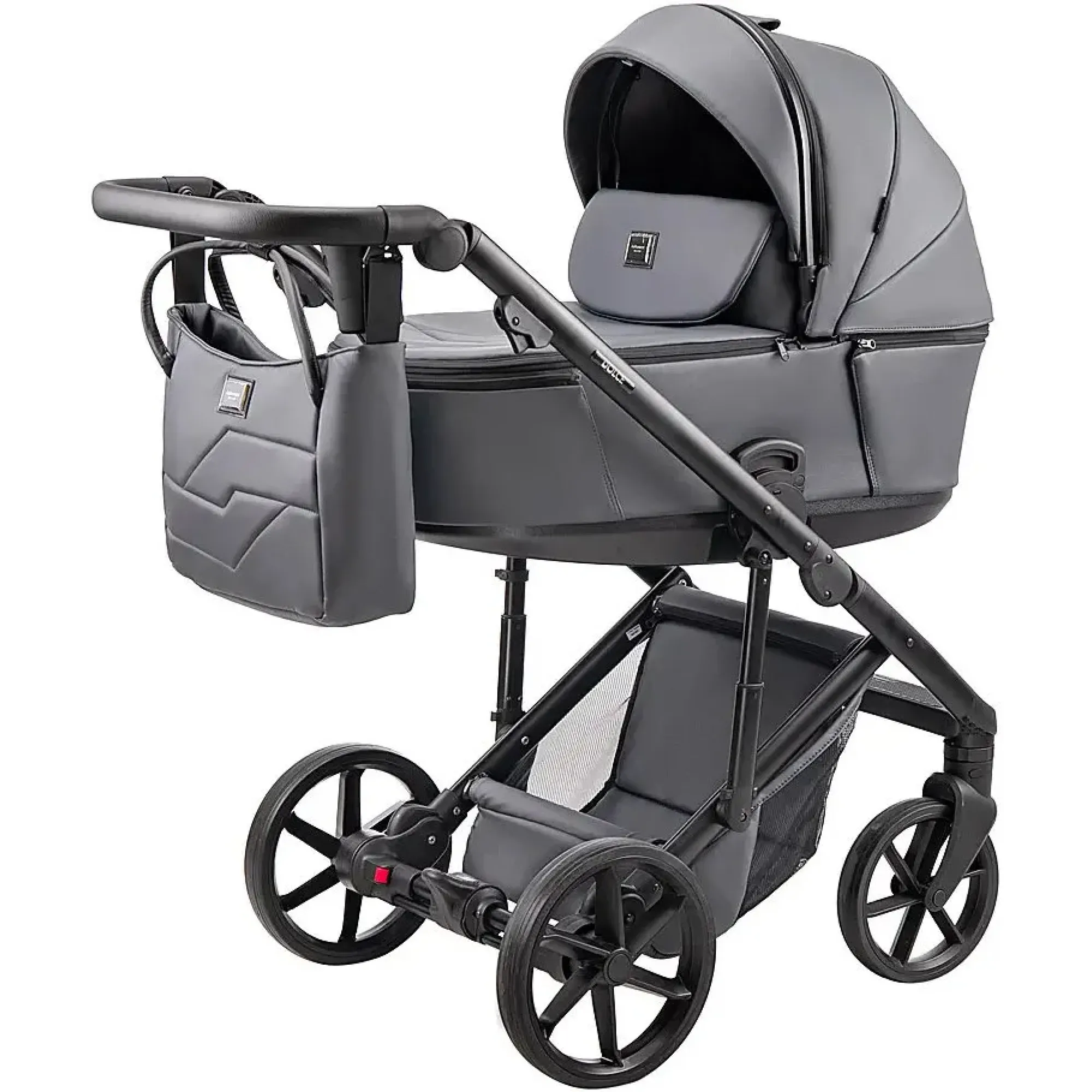 Коляска 2 в 1 Adamex Dolce Eco SA-5 графіт