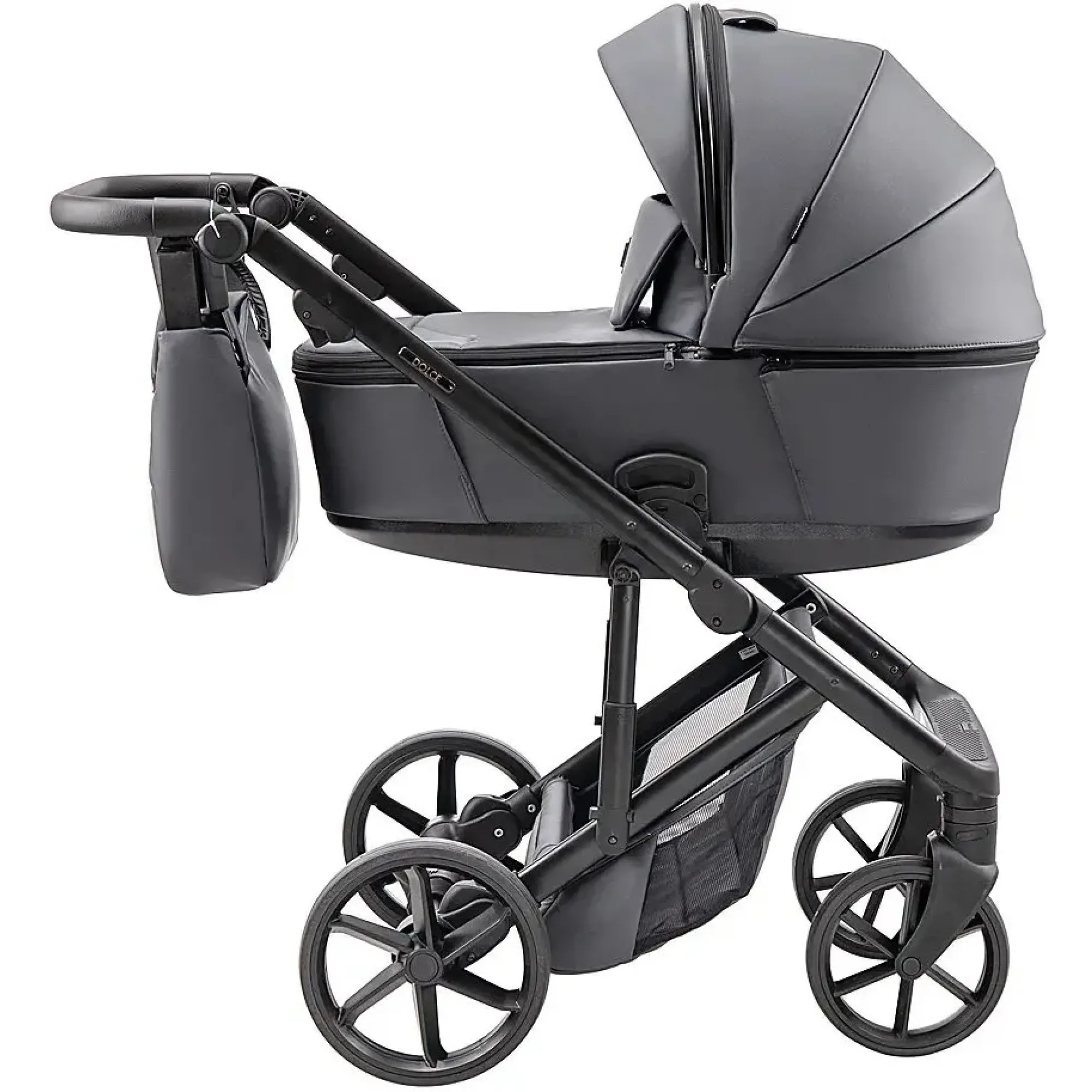 Коляска 2 в 1 Adamex Dolce Eco SA-5 графіт