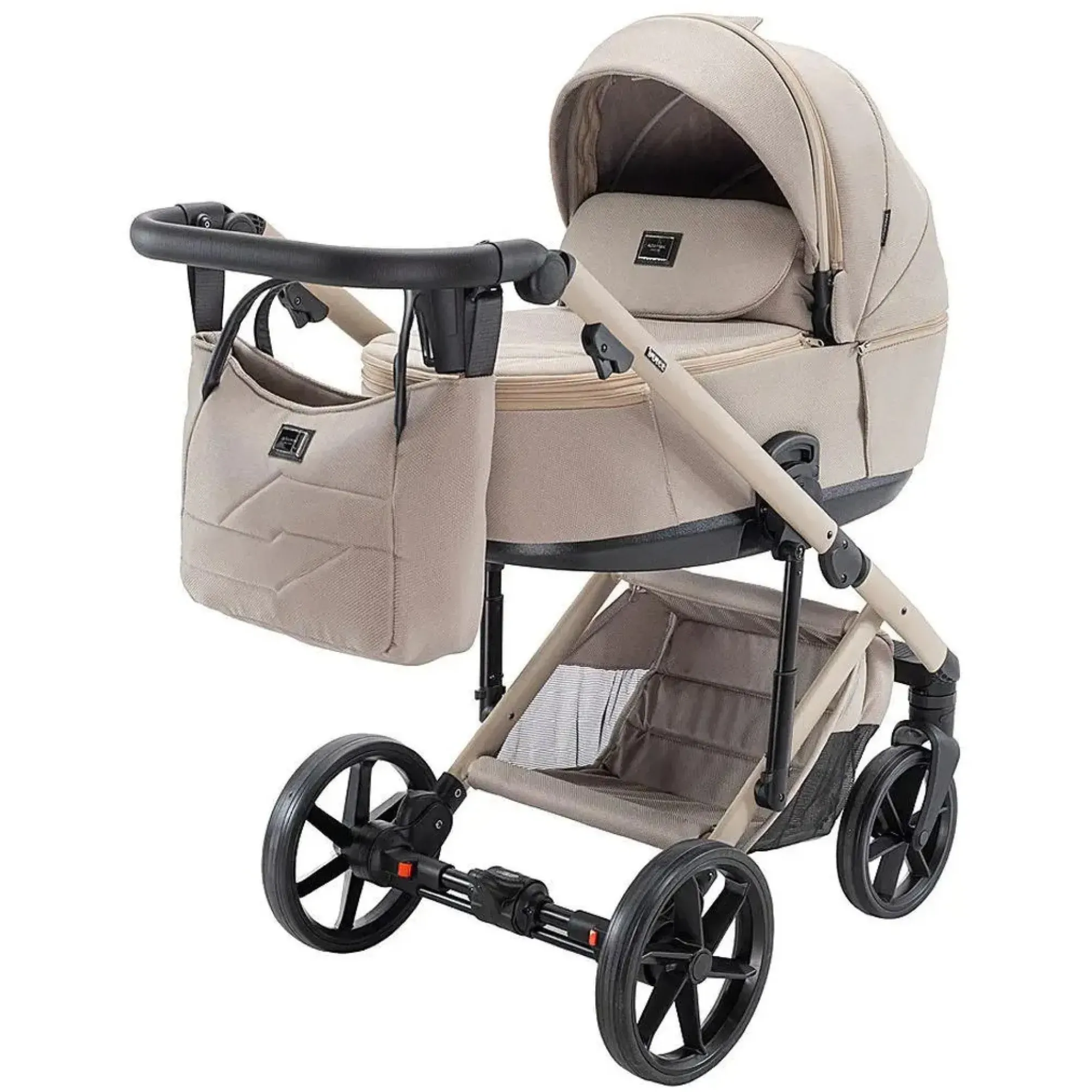 Коляска 2 в 1 Adamex Dolce Natura 4 cappuccino