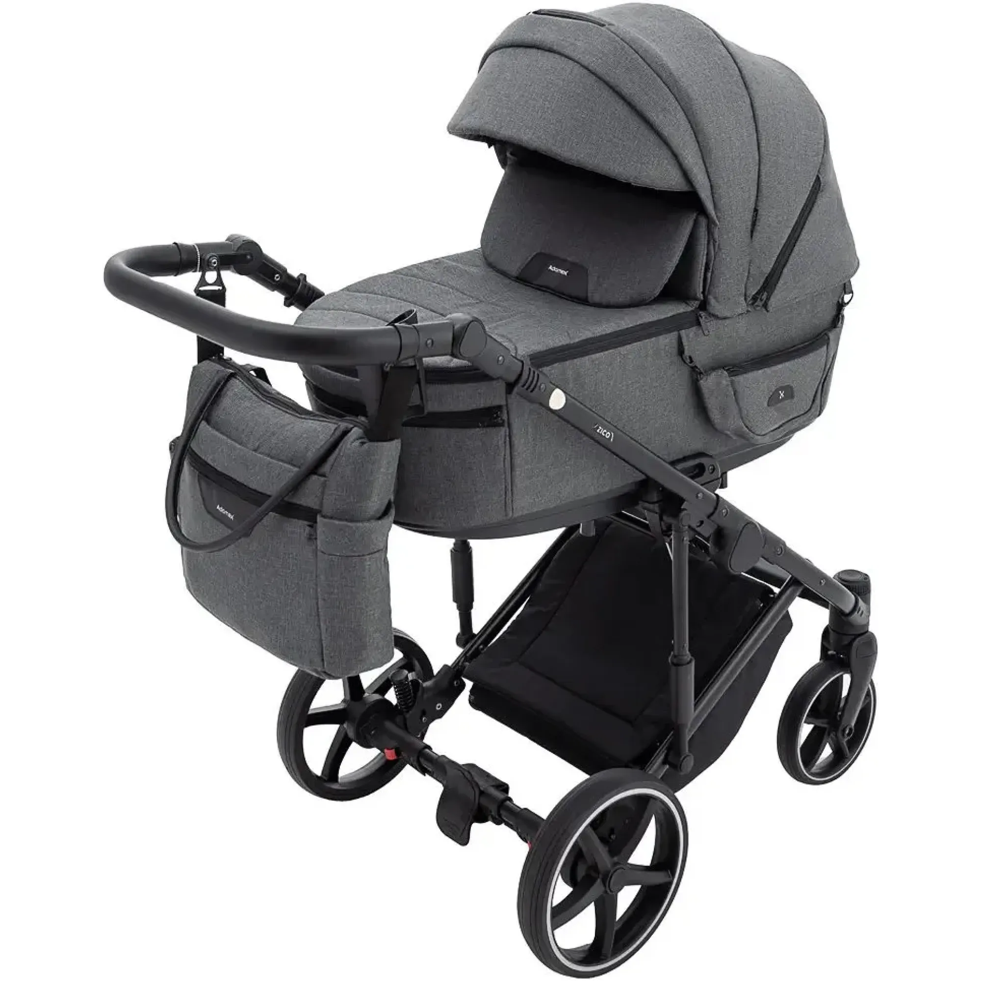 Коляска 2 в 1 Adamex Zico Tip TK-57 графіт