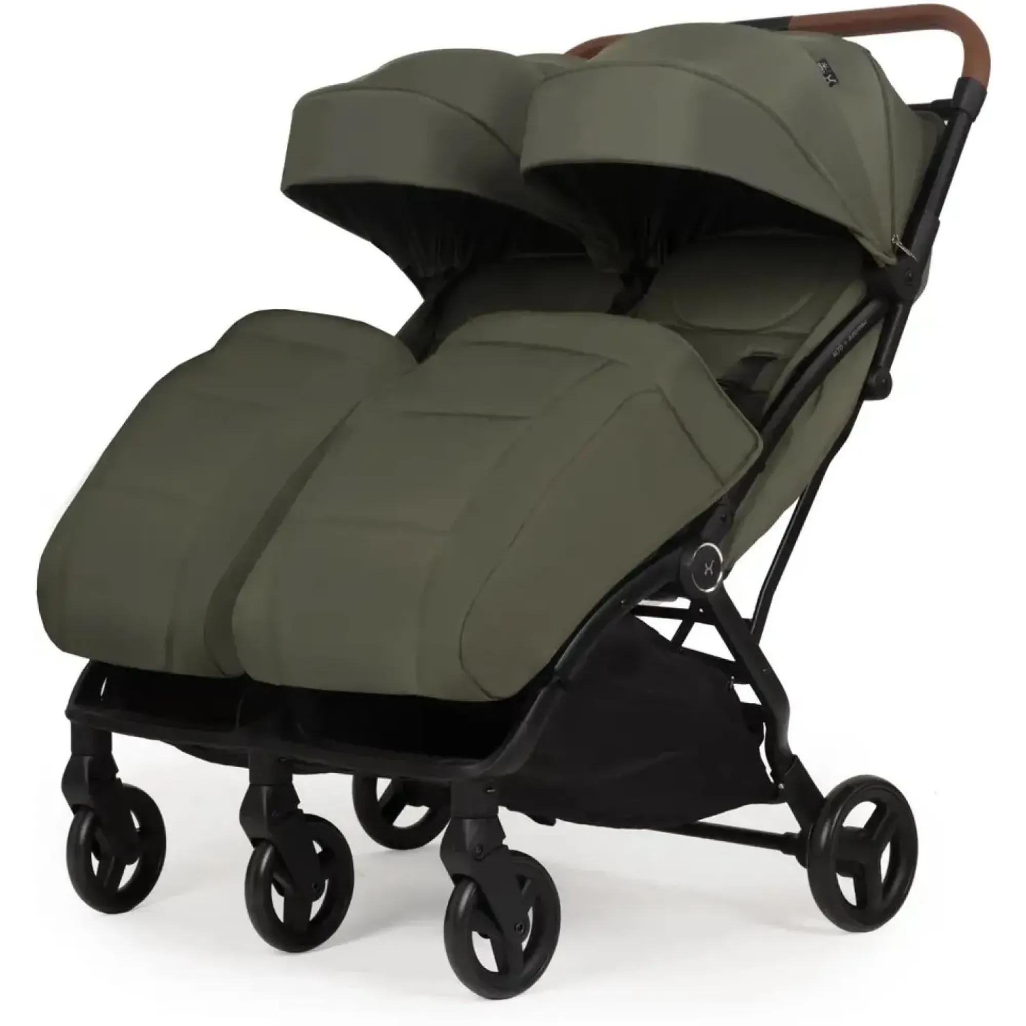 Прогулянкова коляска для двійні Adamex Alto Dark Green