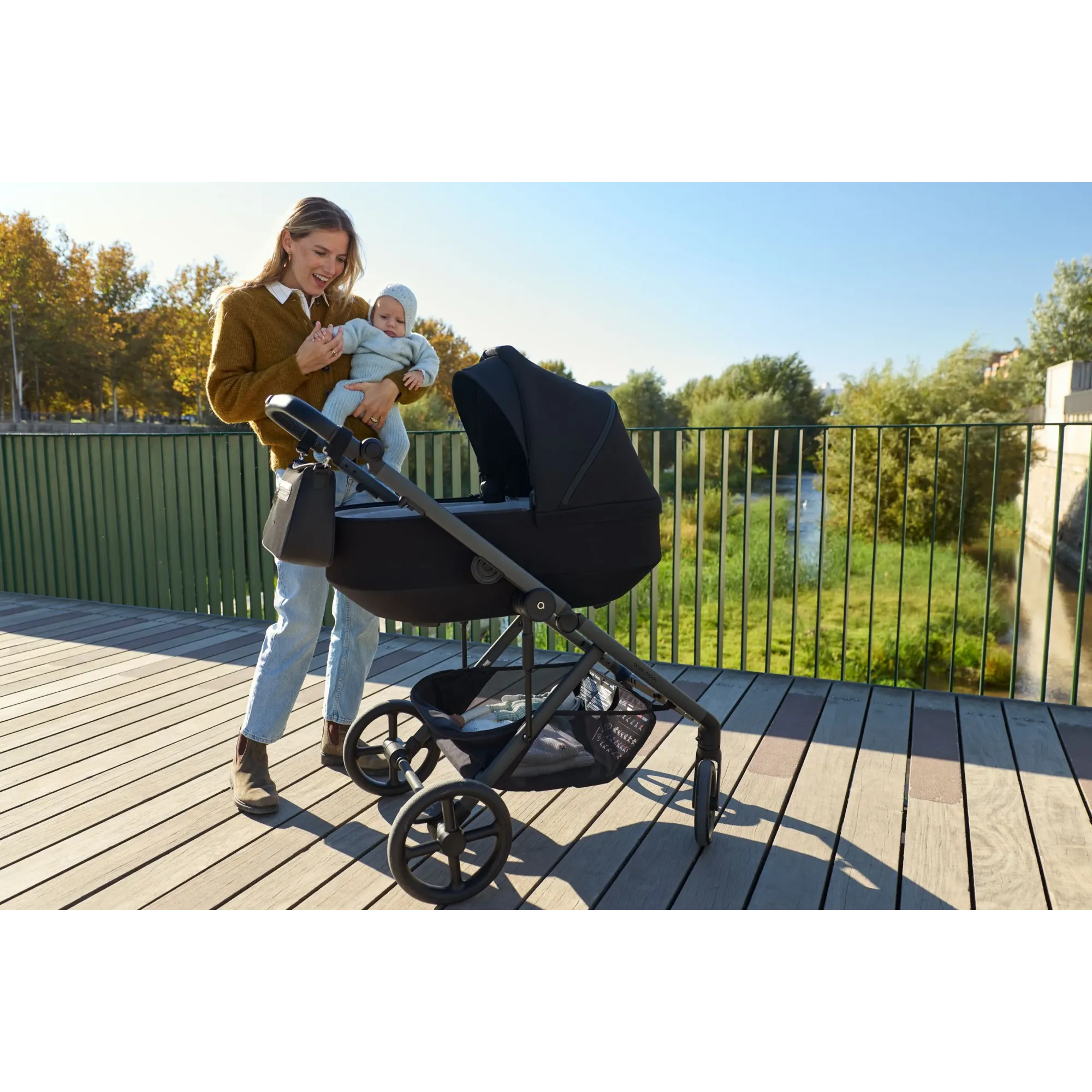 Коляска для двійні 2в1 Anex Modu MD-03 Nighty