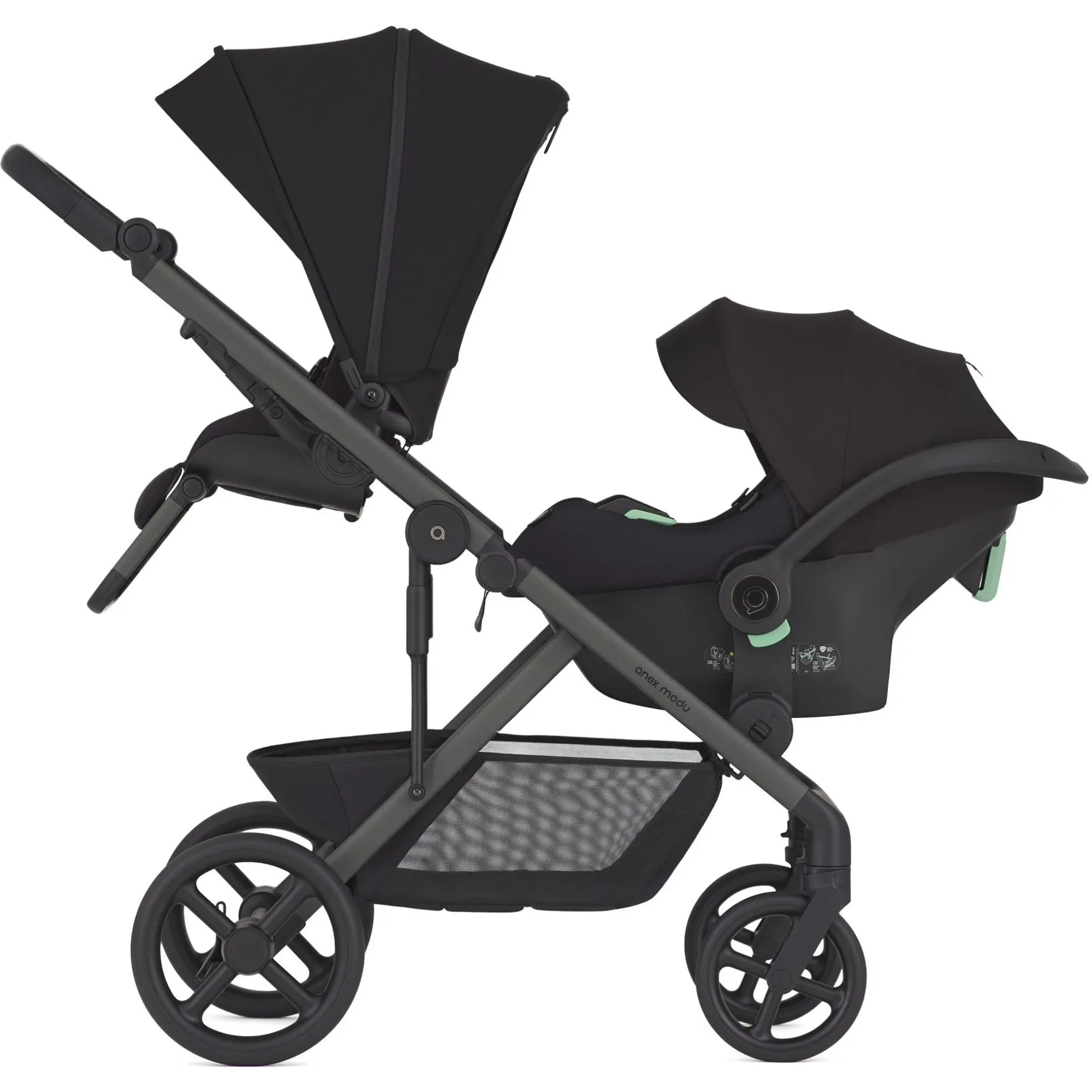 Коляска для двійні 2в1 Anex Modu MD-03 Nighty