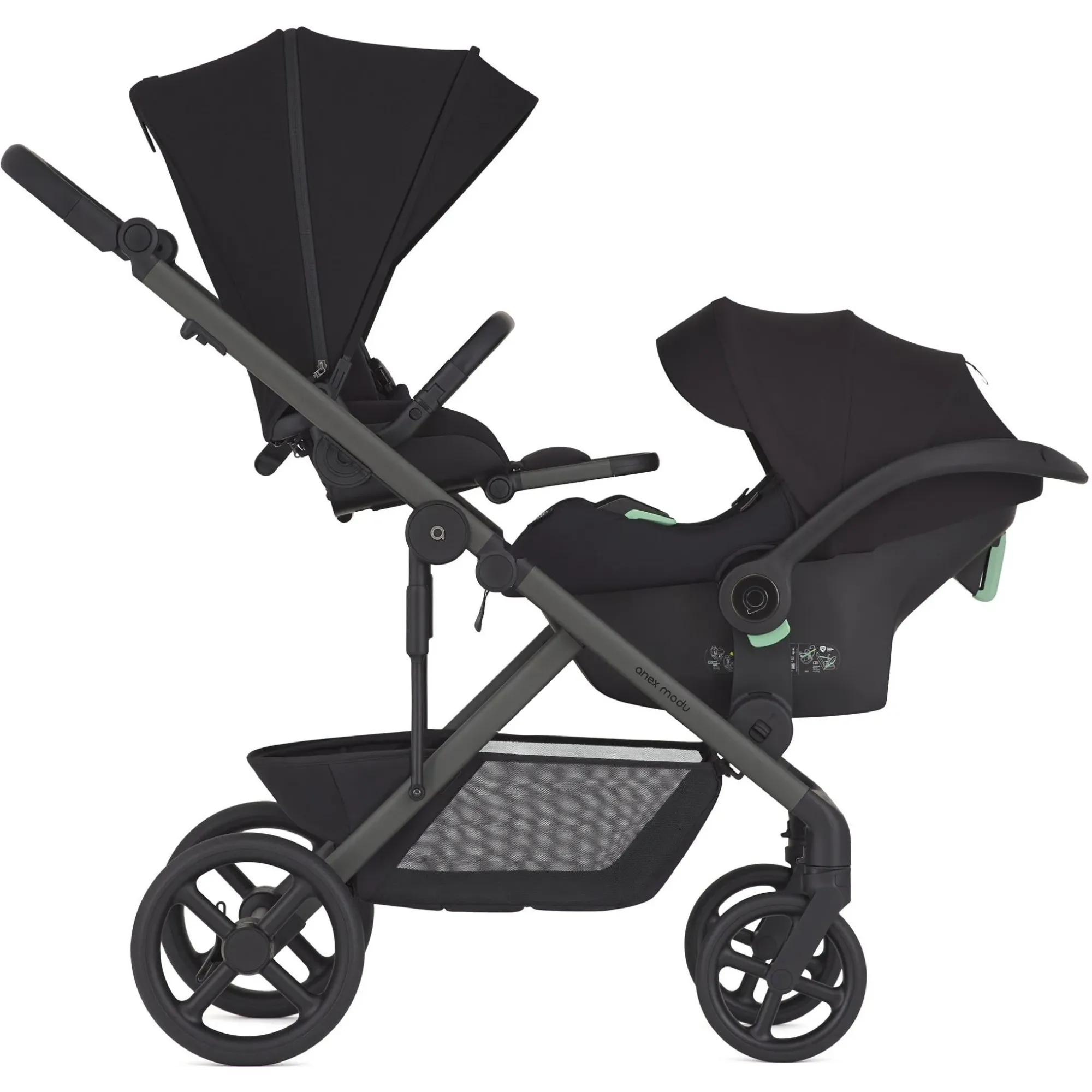 Коляска для двійні 2в1 Anex Modu MD-03 Nighty