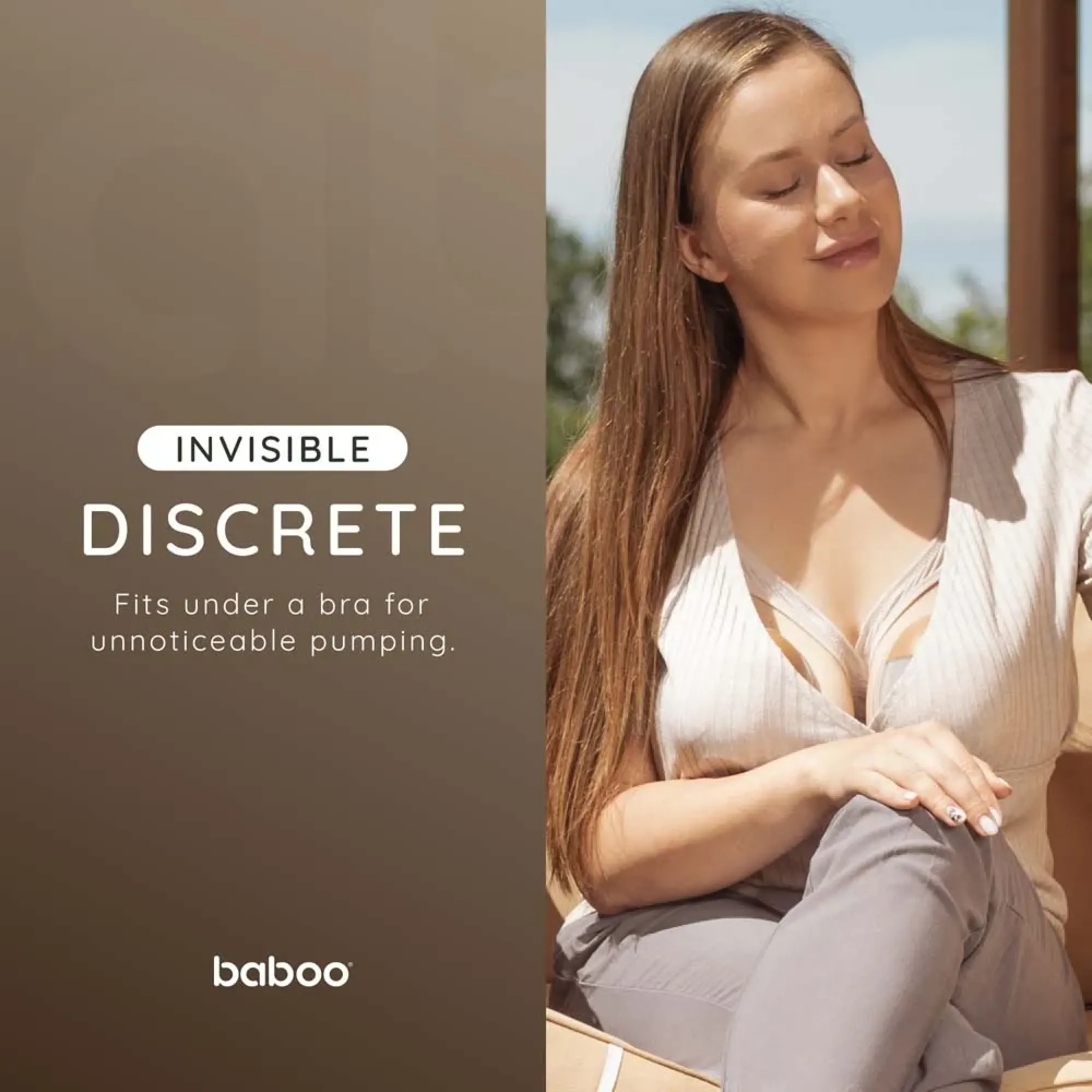 Молоковідсмоктувач електричний портативний Baboo, 2 шт (какао)