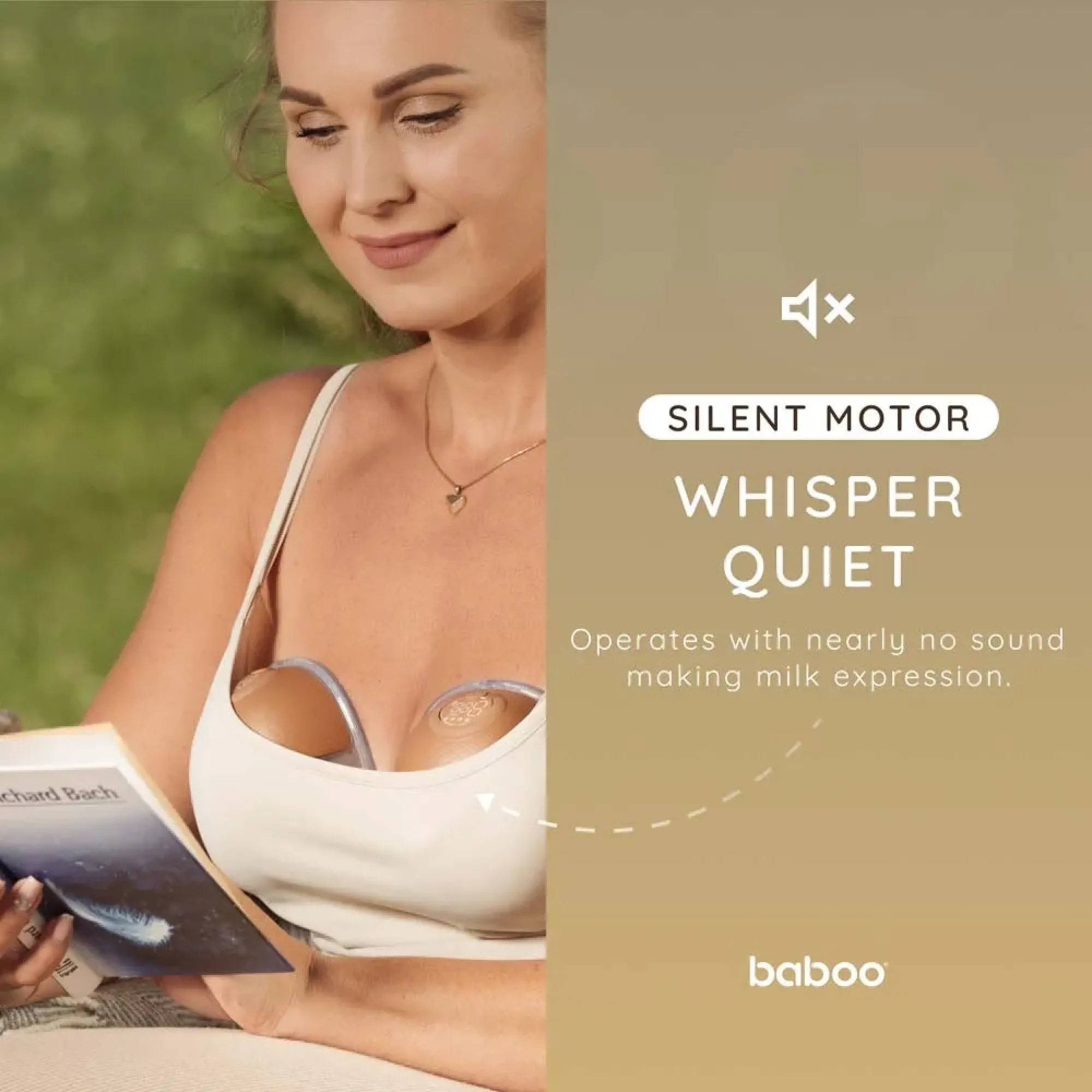 Молоковідсмоктувач електричний портативний Baboo, 2 шт (какао)