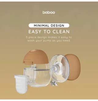 Молоковідсмоктувач електричний портативний Baboo, 2 шт (какао)