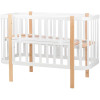Ліжко Babyroom Місяць 120x60 (в комплекті набір 80x60) білий / натуральний Ліжко Babyroom Місяць 120x60 (в комплекті набір 80x60) білий / натуральний