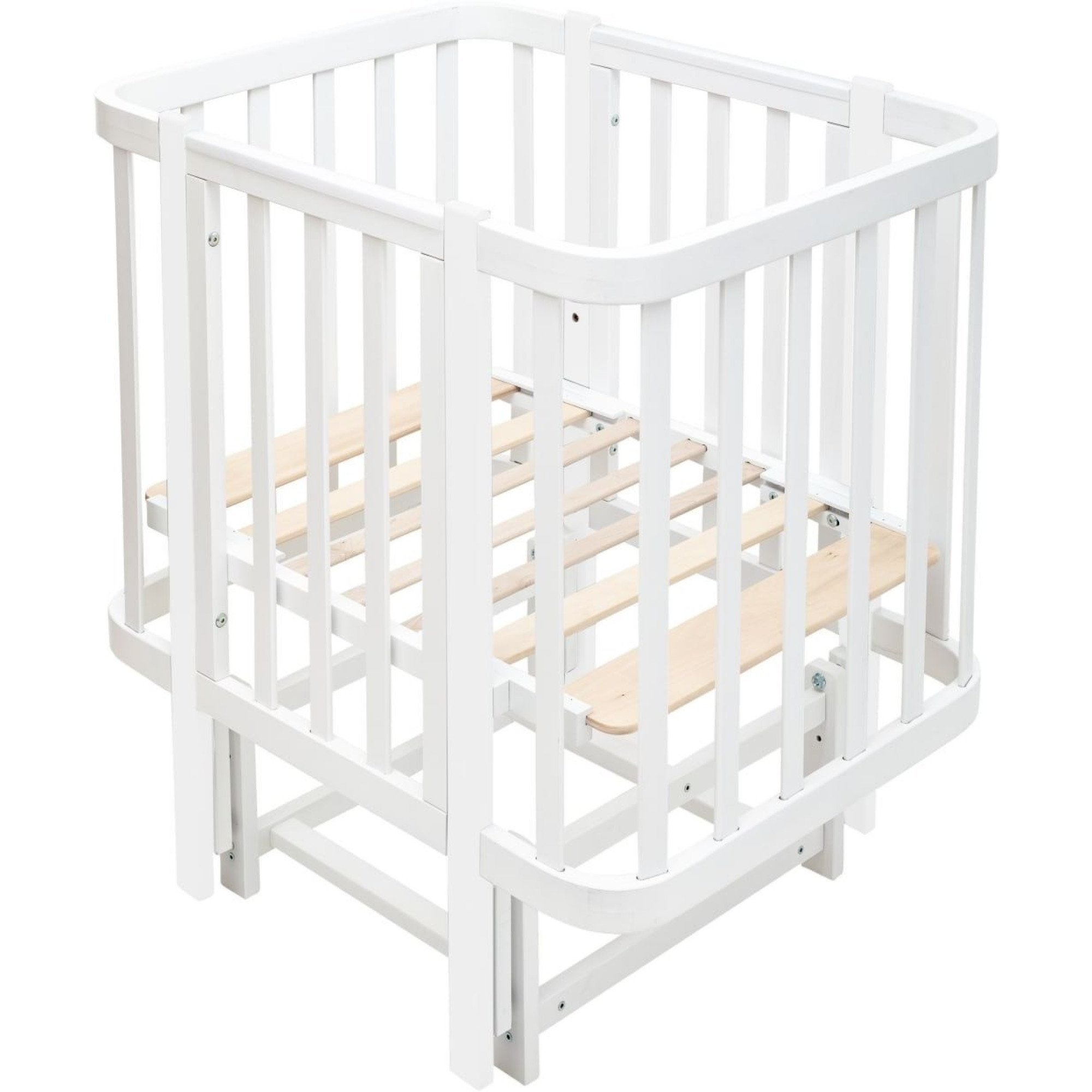 Ліжко Babyroom Місяць 120x60 (в комплекті набір 80x60) білий