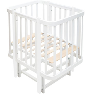 Ліжко Babyroom Місяць 120x60 (в комплекті набір 80x60) білий
