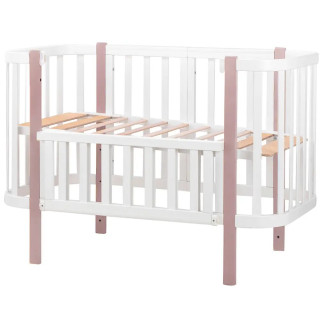 Ліжко Babyroom Місяць 120x60 (в комплекті набір 80x60) білий / капучино