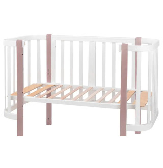 Ліжко Babyroom Місяць 120x60 (в комплекті набір 80x60) білий / капучино