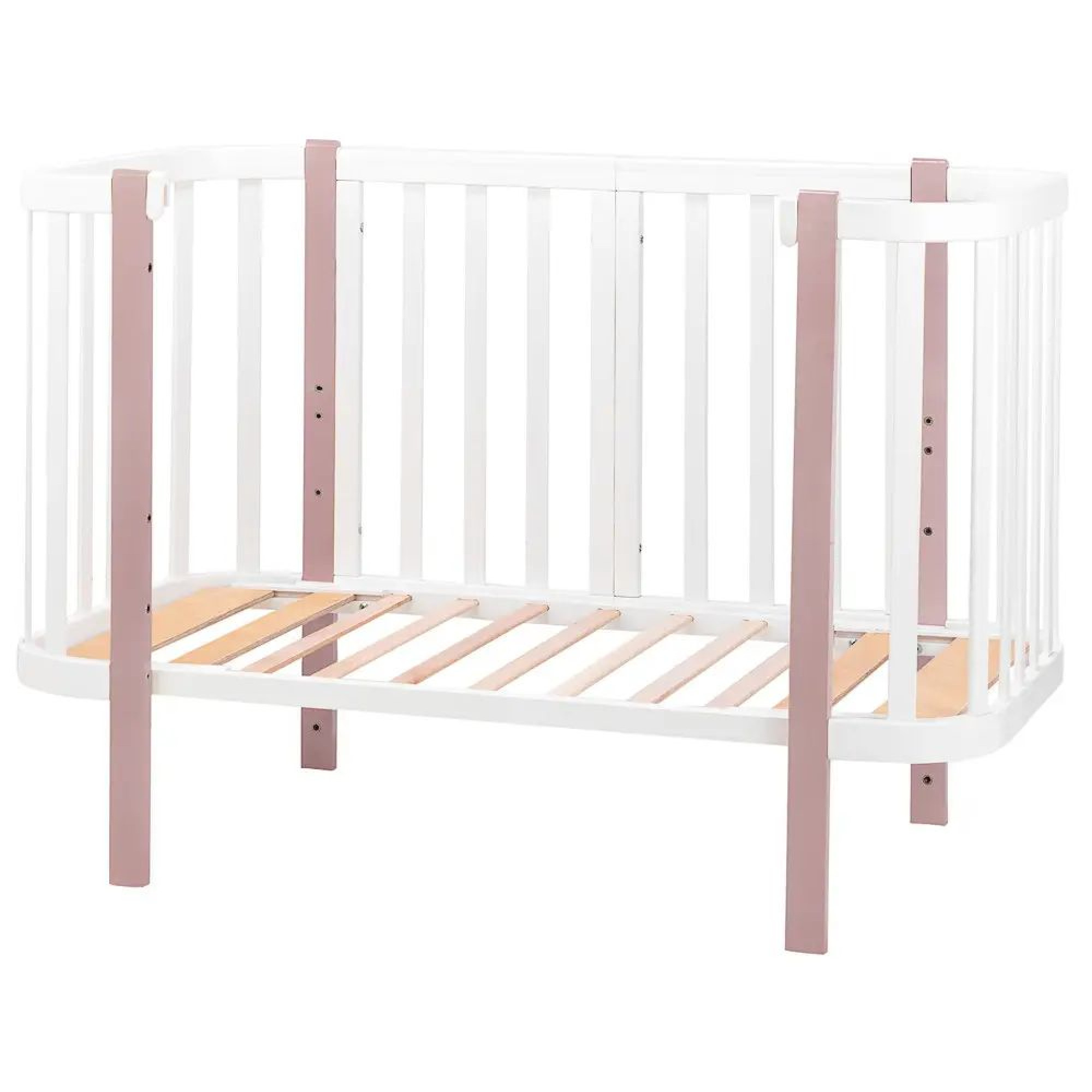 Ліжко Babyroom Місяць 120x60 (в комплекті набір 80x60) білий / капучино