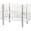 Ліжко Babyroom Місяць 120x60 (в комплекті набір 80x60) білий / сірий Ліжко Babyroom Місяць 120x60 (в комплекті набір 80x60) білий / сірий
