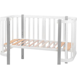 Ліжко Babyroom Місяць 120x60 (в комплекті набір 80x60) білий / сірий