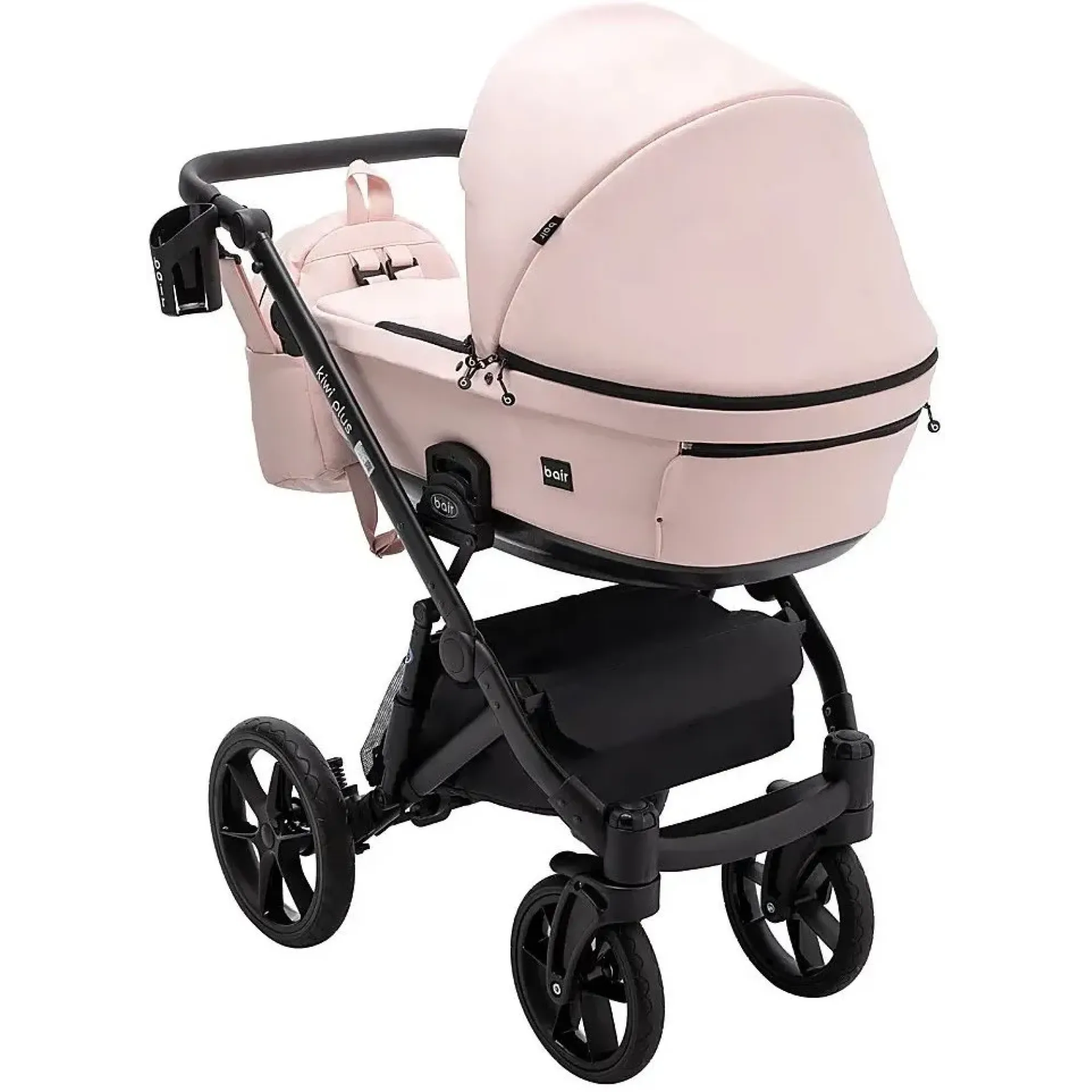 Коляска 2 в 1 Bair Kiwi Plus ECO BKP-28 рожевий пудра