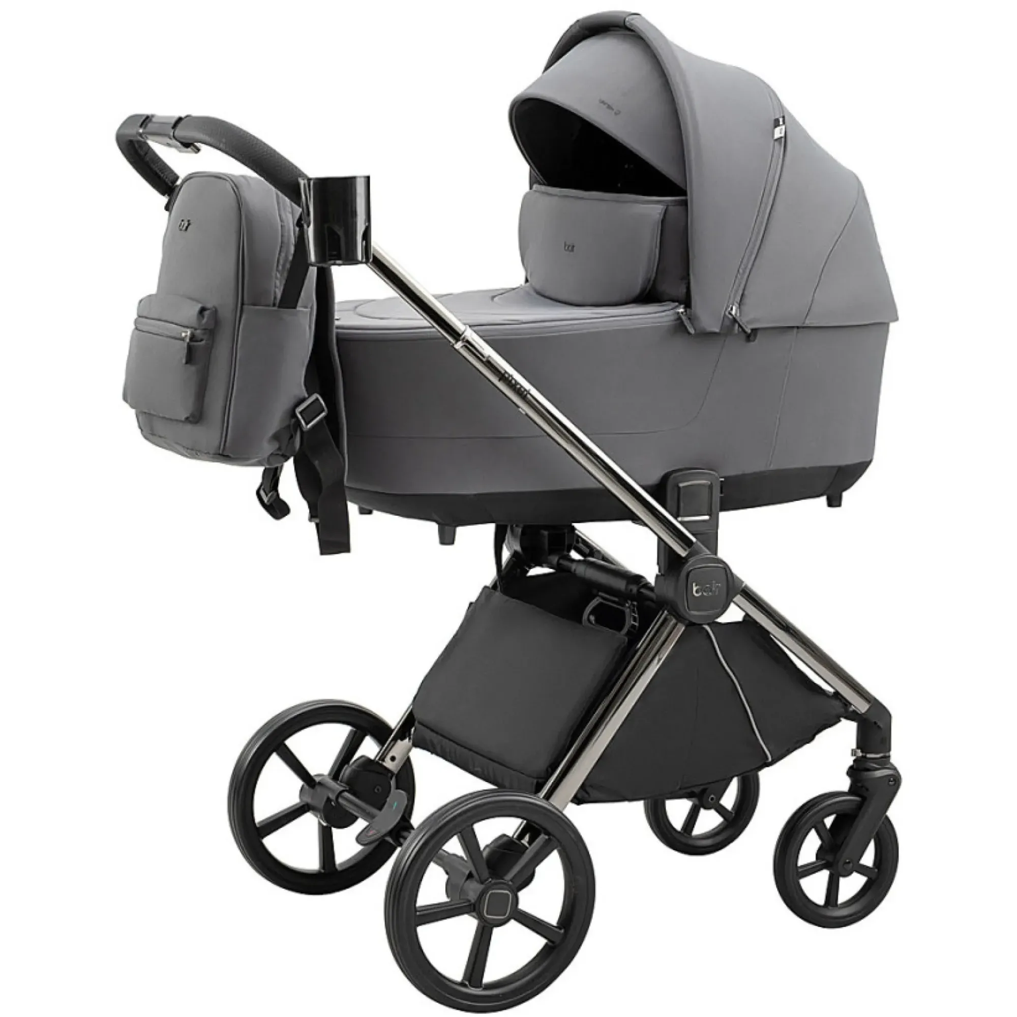 Коляска 2 в 1 Bair Pixel PL-02 графіт