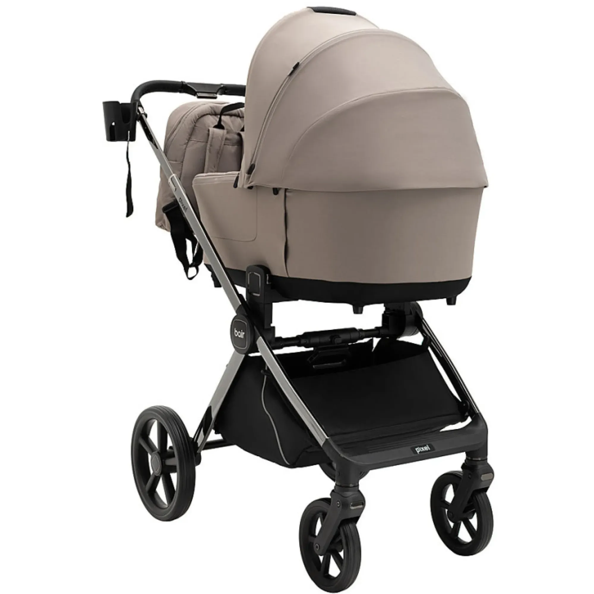 Коляска 2 в 1 Bair Pixel PL-03 капучино