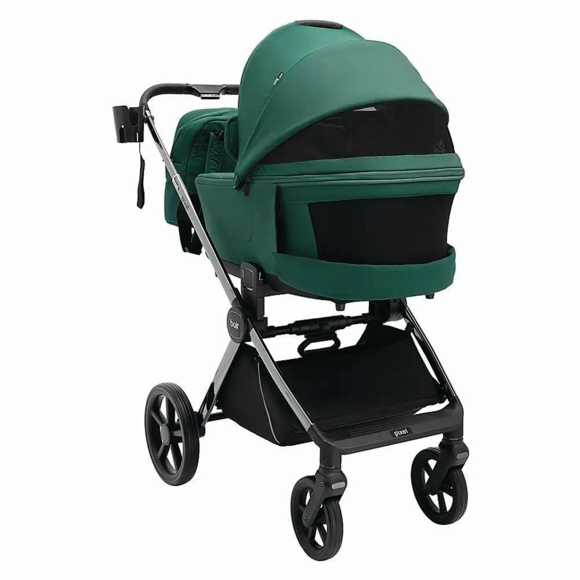Коляска 2 в 1 Bair Pixel PL-04 зелений