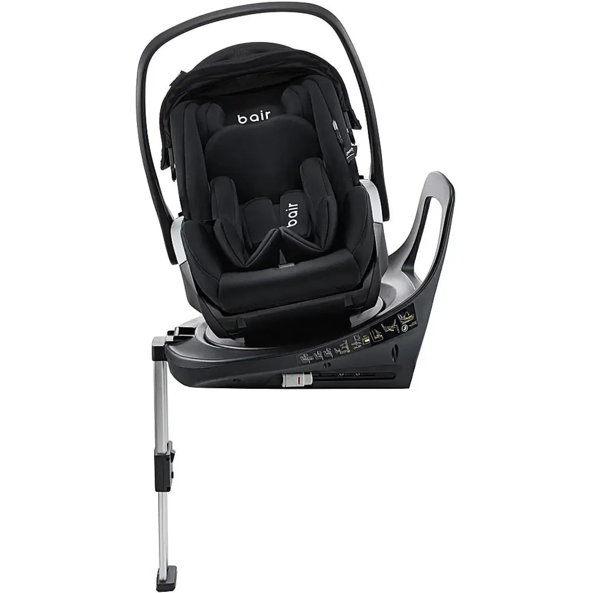 Автокрісло Bair Shuttle with Relax Base 360 i-size Iso-fix SRB-01 total black