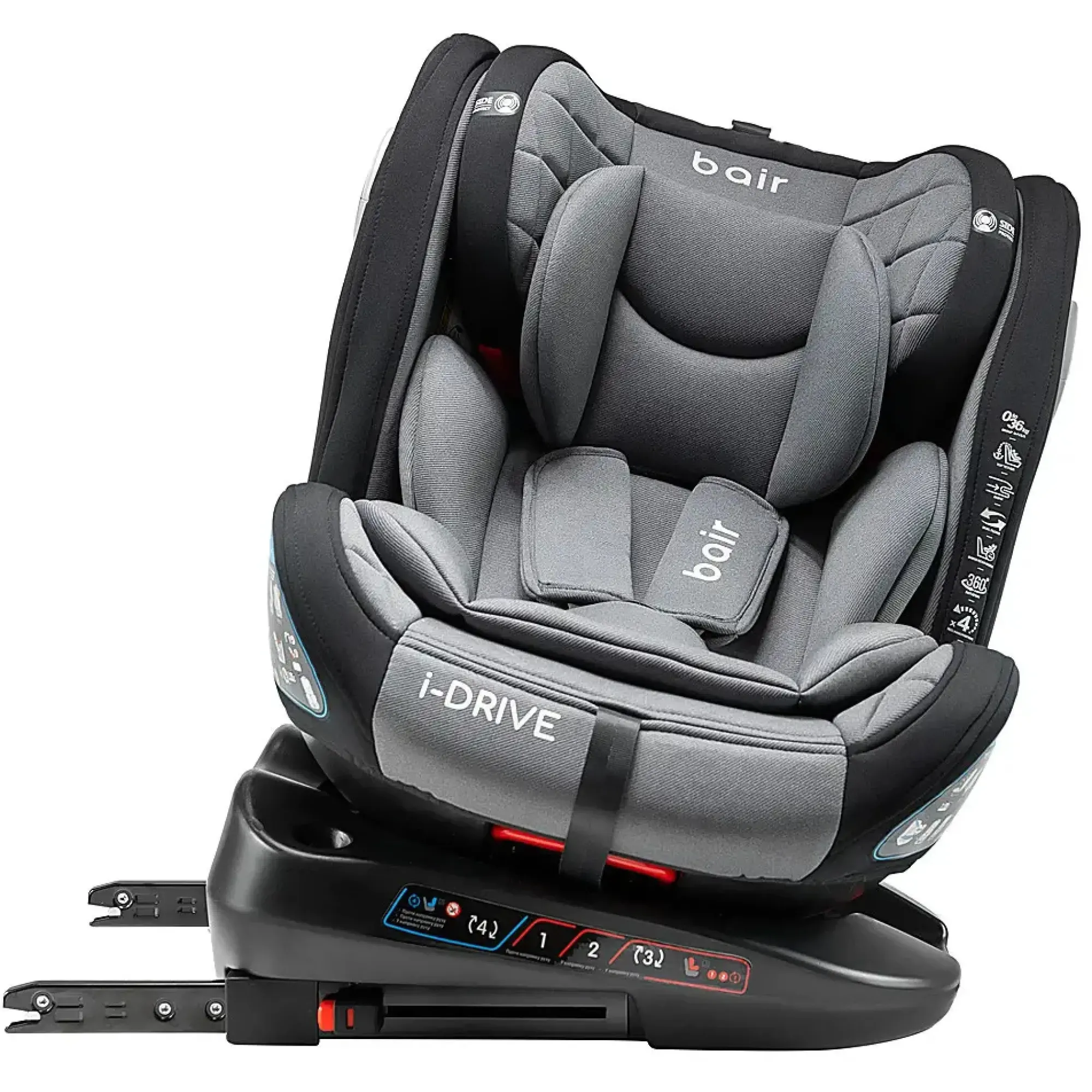Автокрісло Bair i-Drive 360 Iso-fix GM-02 graphite midnight
