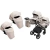 Коляска 2 в 1 для двійні Bair Kiwi DUO ECO BKD-33-1 капучино