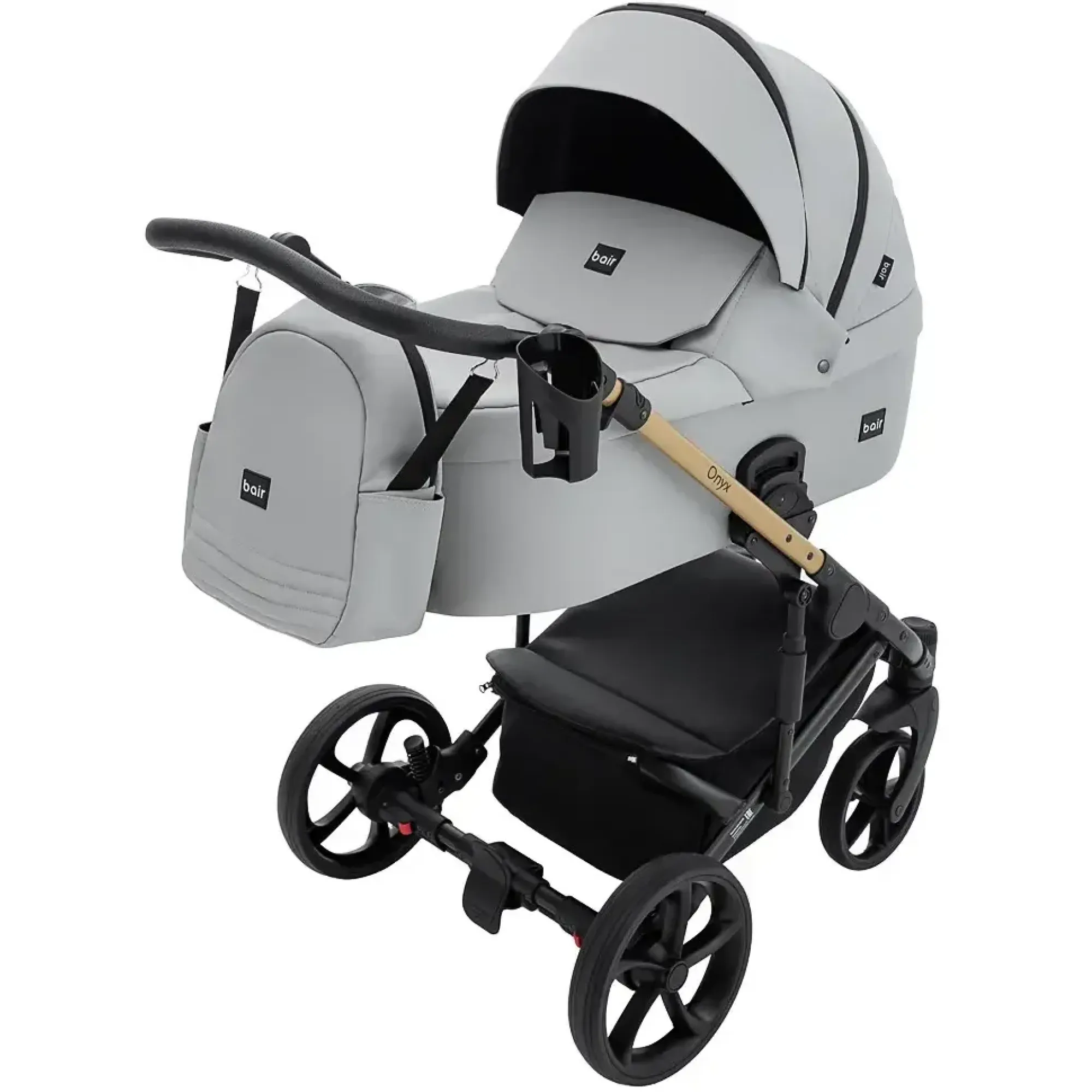 Коляска 2 в 1 Bair Onyx ECO OE-14 світло-сірий