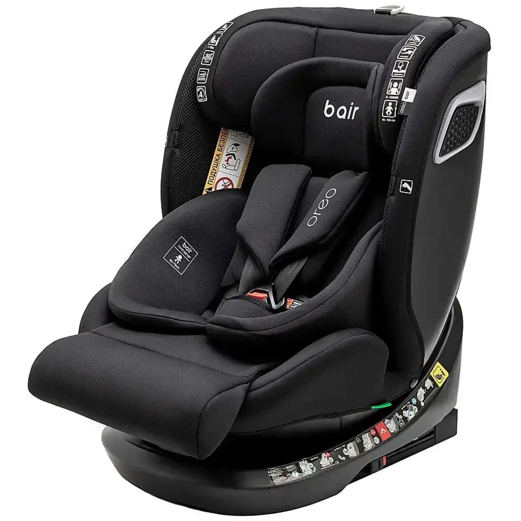 Автокрісло Bair Oreo 360 i-size Iso-fix BO-01 total black