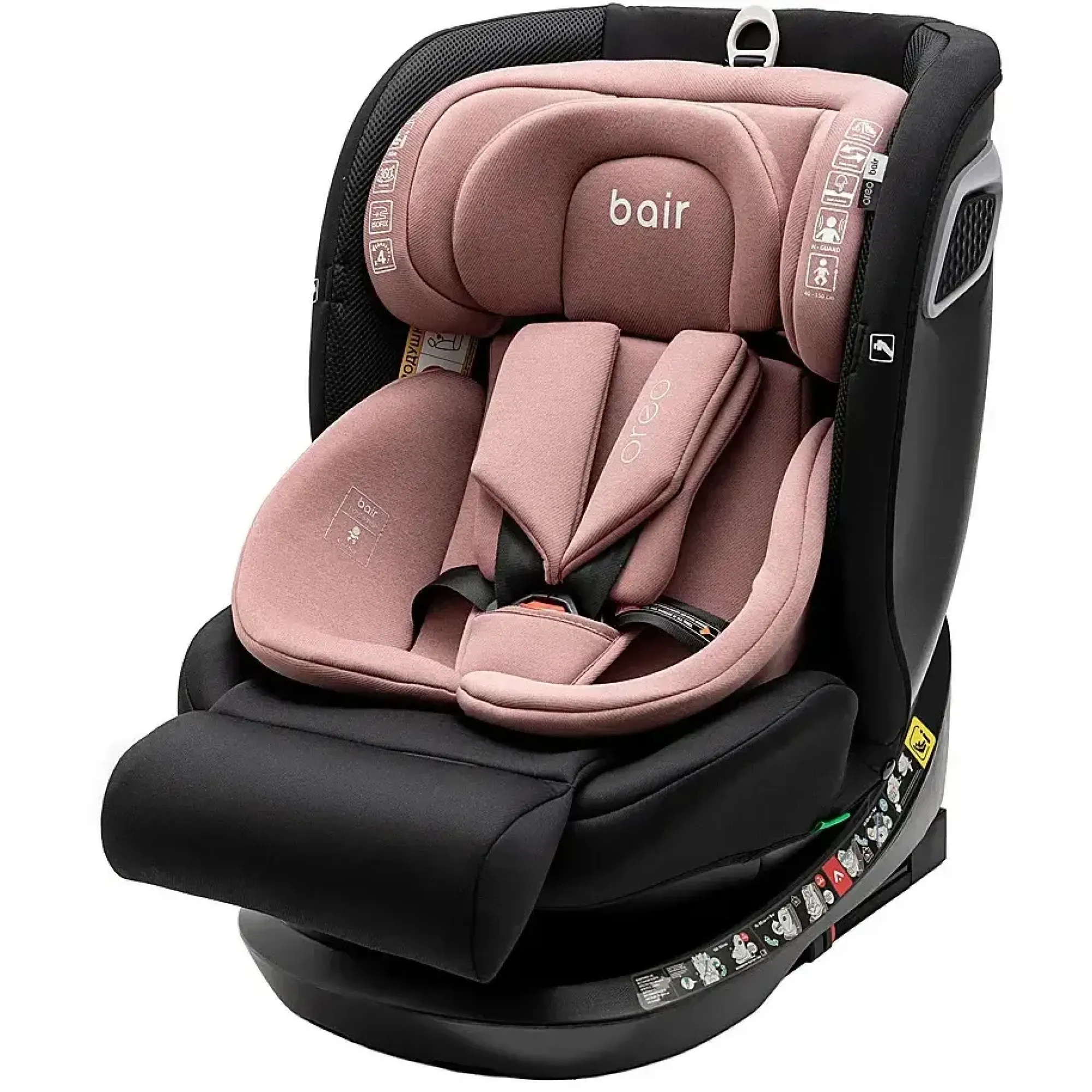 Автокрісло Bair Oreo 360 i-size Iso-fix BO-04 black-pink
