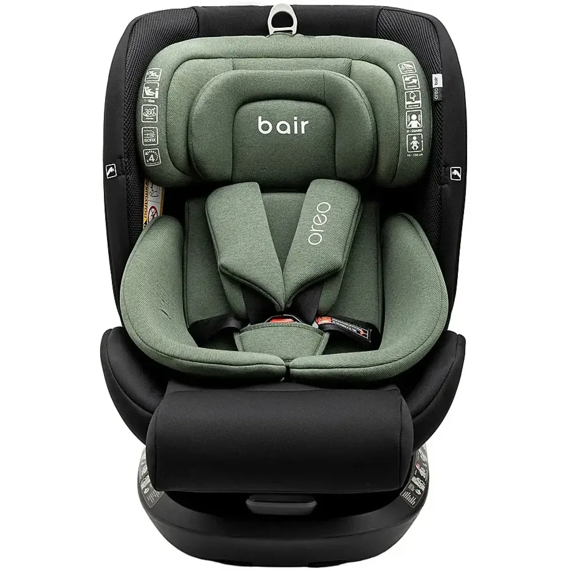Автокрісло Bair Oreo 360 i-size Iso-fix BO-05 black-green