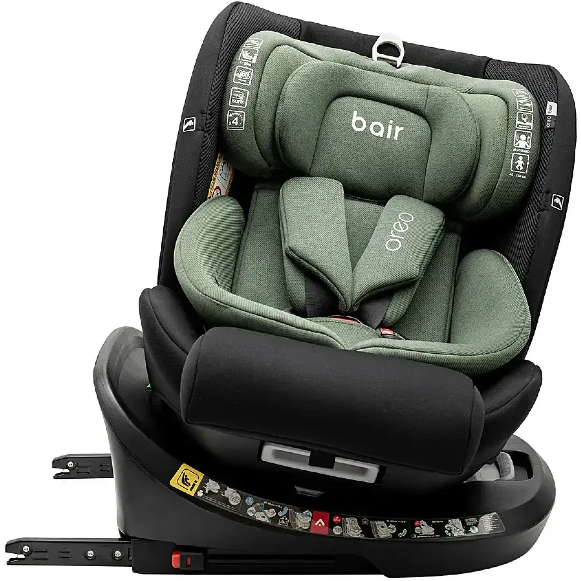Автокрісло Bair Oreo 360 i-size Iso-fix BO-05 black-green