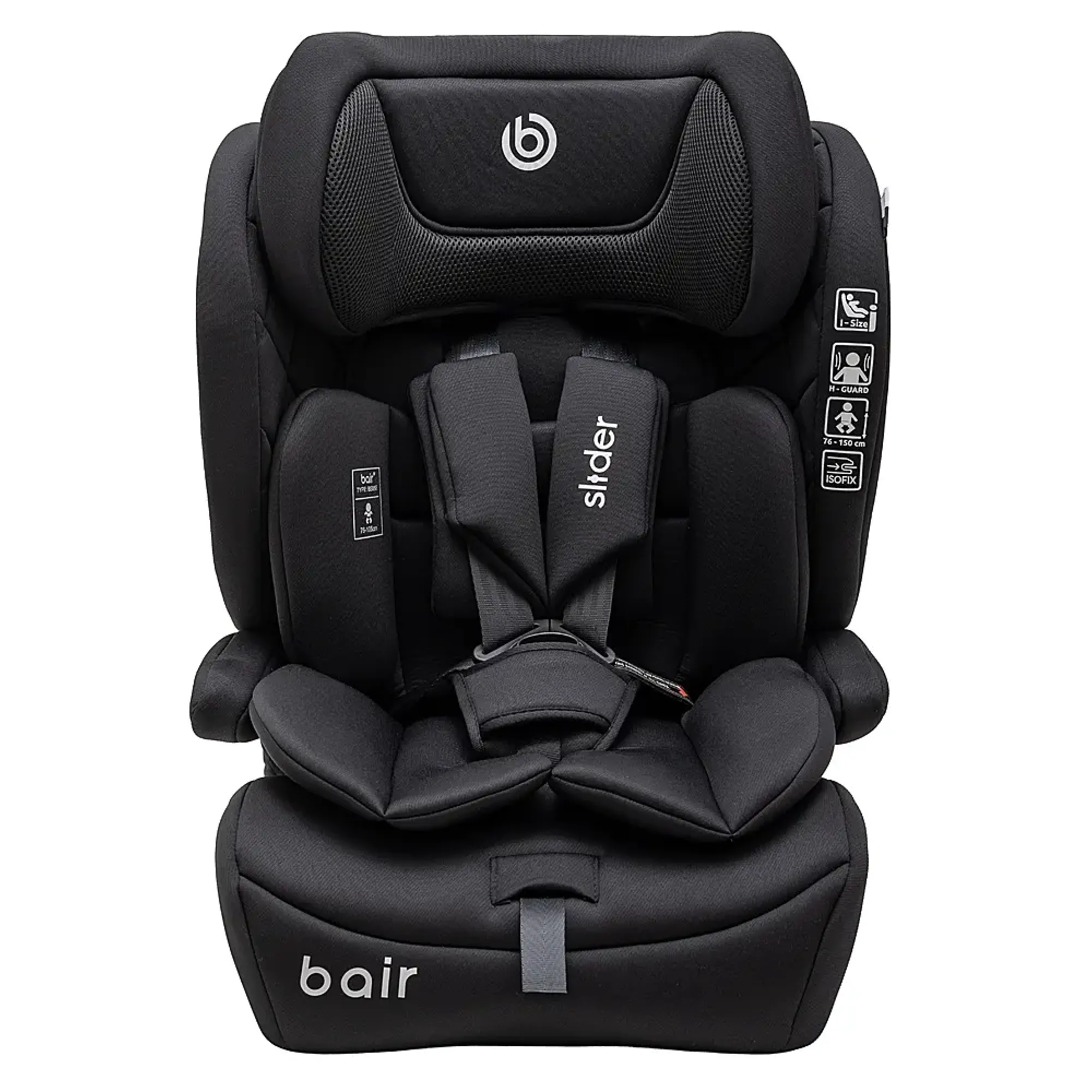 Автокрісло Bair Slider i-size Iso-fix BS-01 Total Black