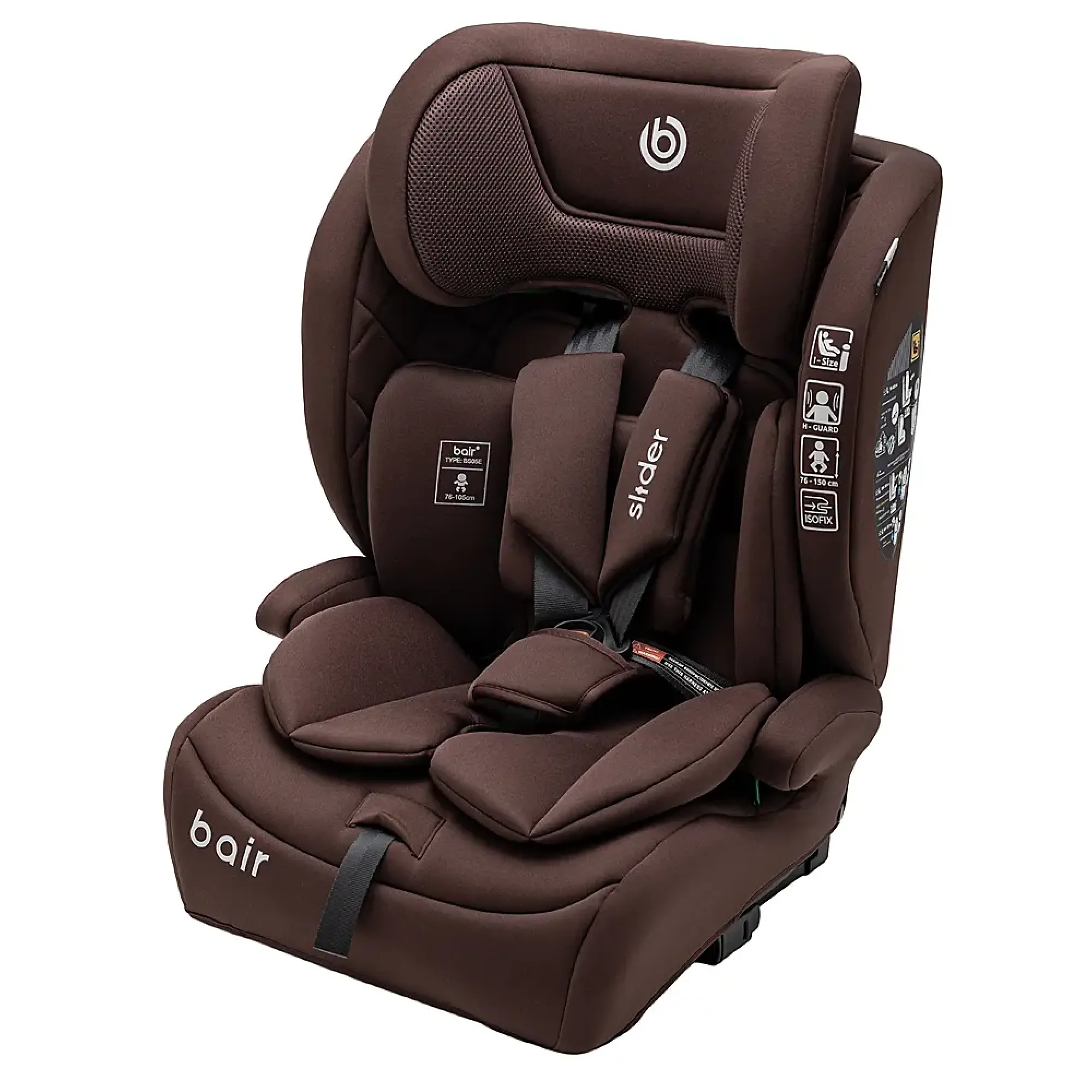 Автокрісло Bair Slider i-size Iso-fix BS-04 Choco