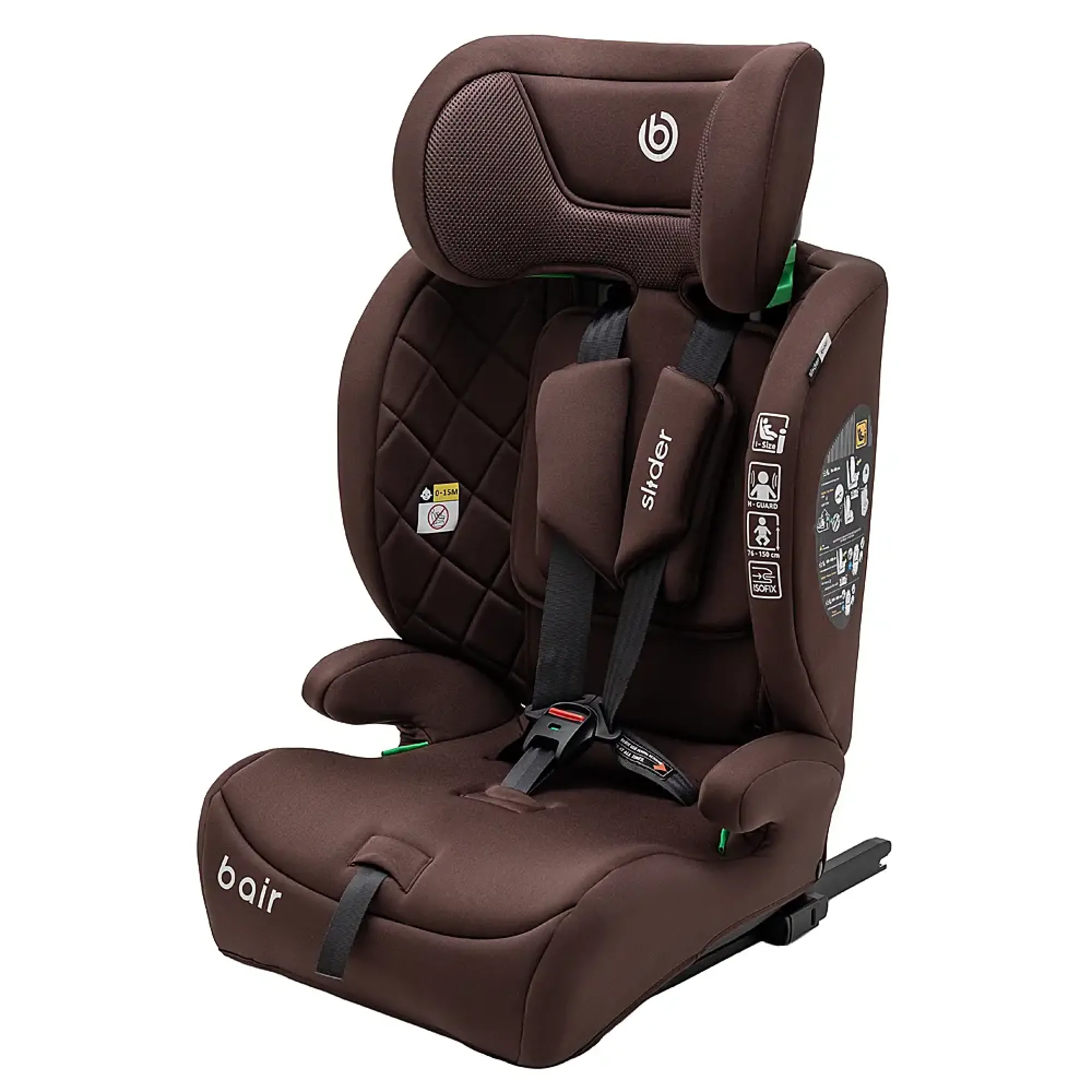 Автокрісло Bair Slider i-size Iso-fix BS-04 Choco
