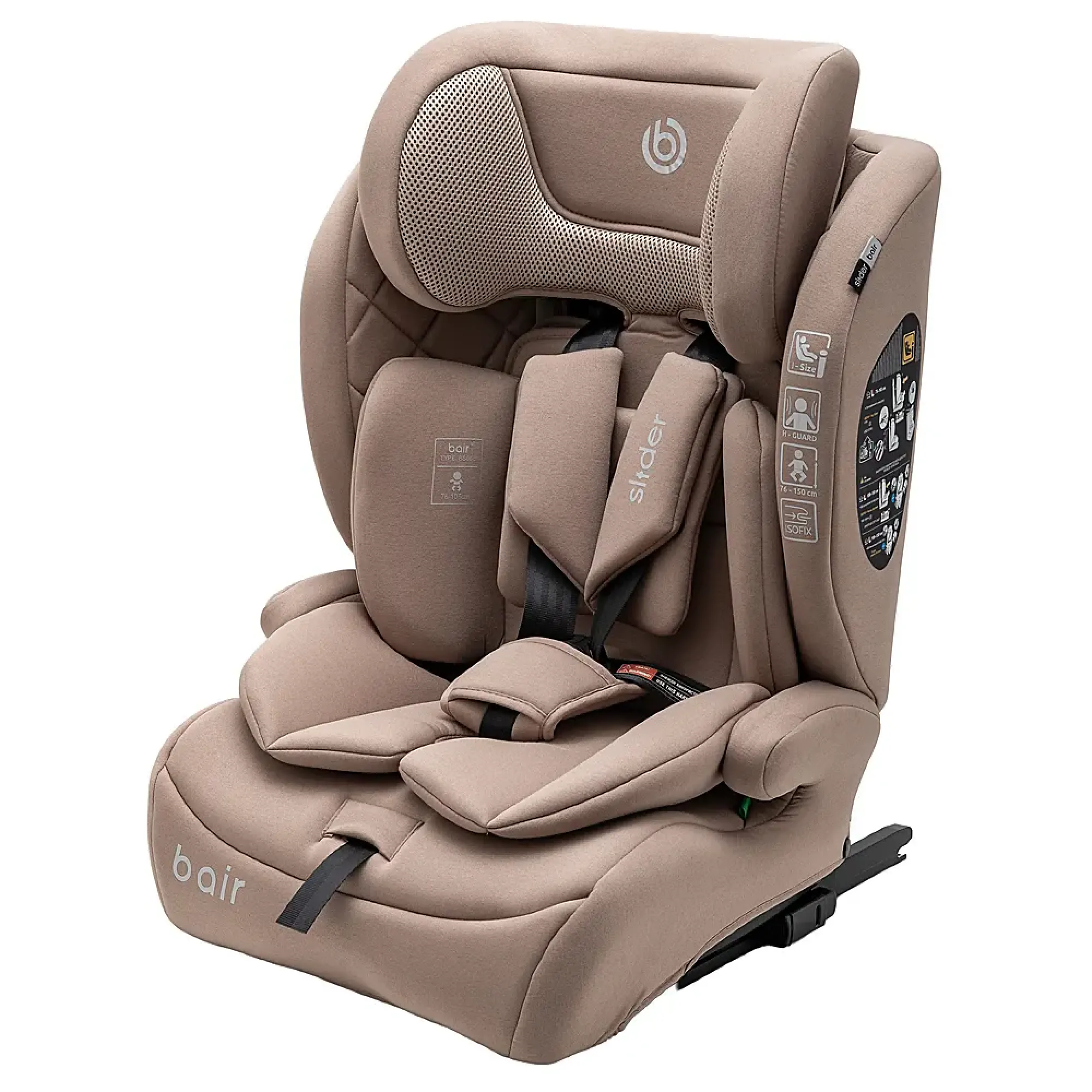 Автокрісло Bair Slider i-size Iso-fix BS-05 Beige