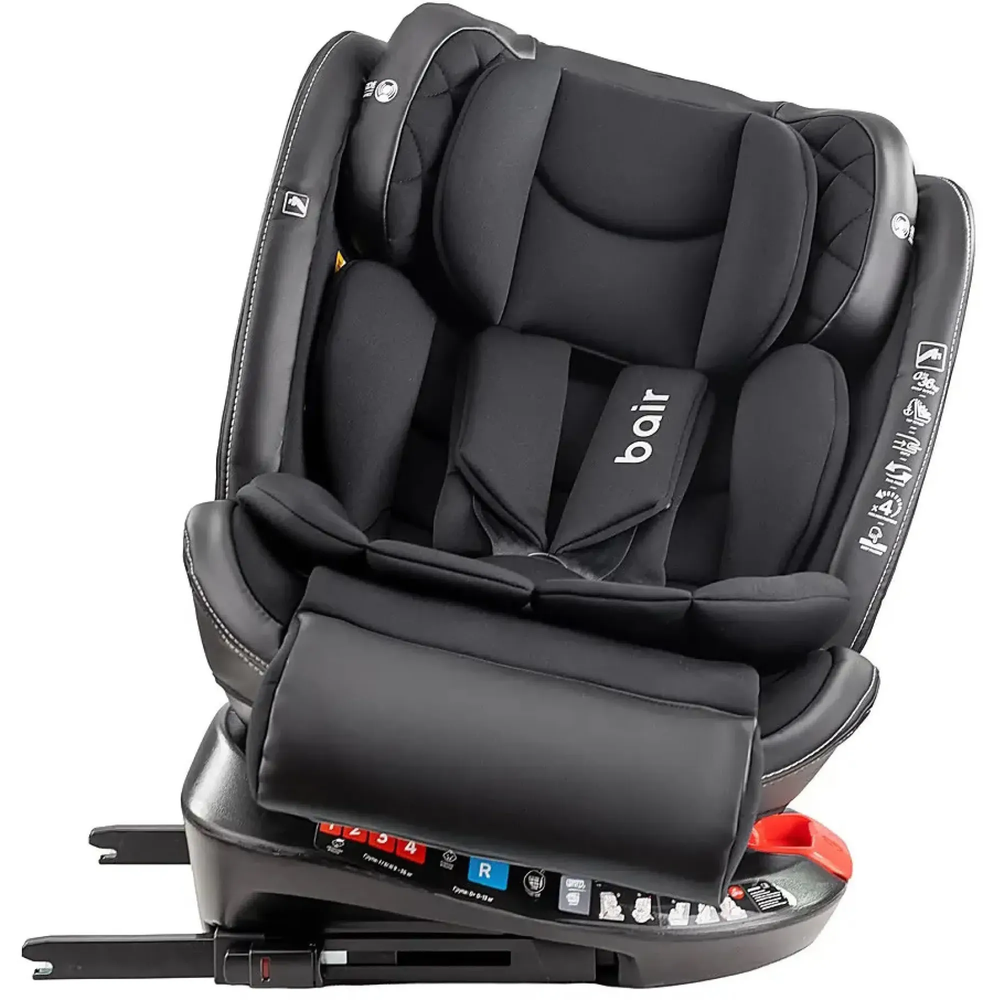 Автокрісло Bair Unit 360 Iso-fix TB-01 total black