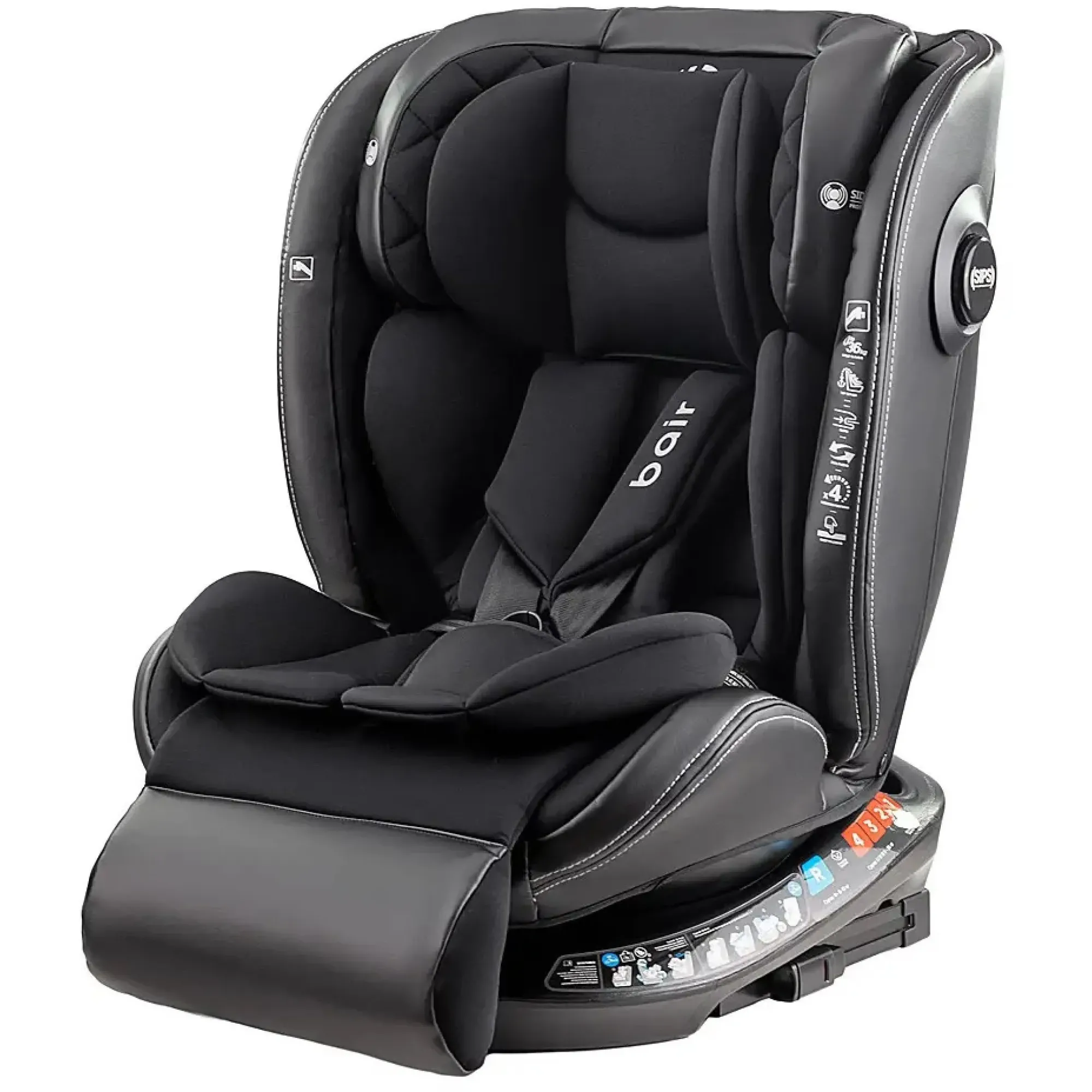 Автокрісло Bair Unit 360 Iso-fix TB-01 total black