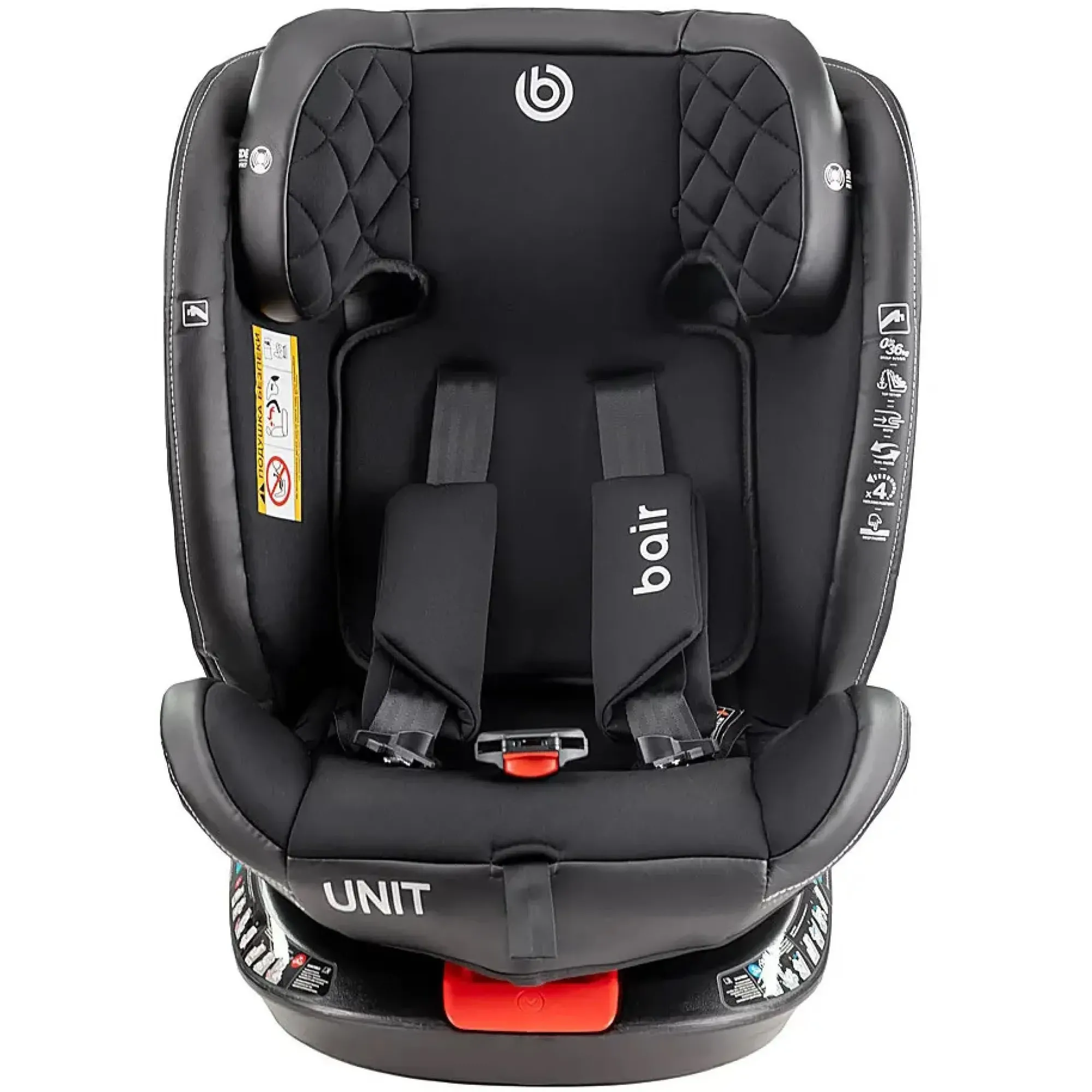 Автокрісло Bair Unit 360 Iso-fix TB-01 total black