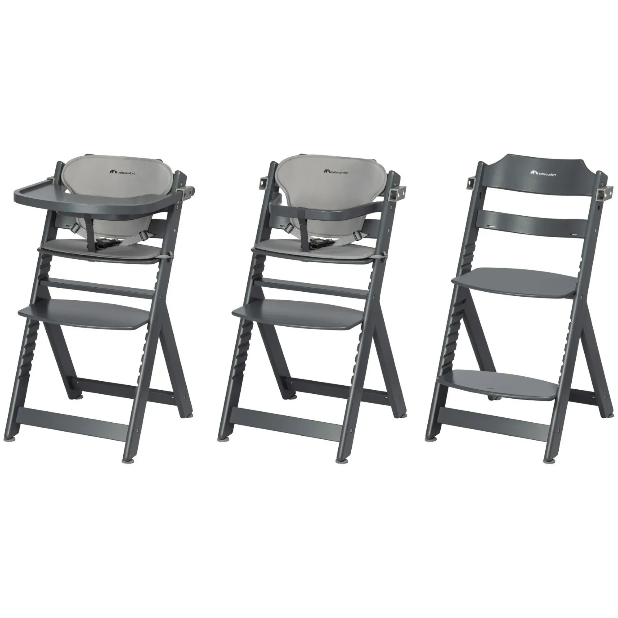 Стільчик для годування з вкладишем Bebe Confort Timba Grey Mist