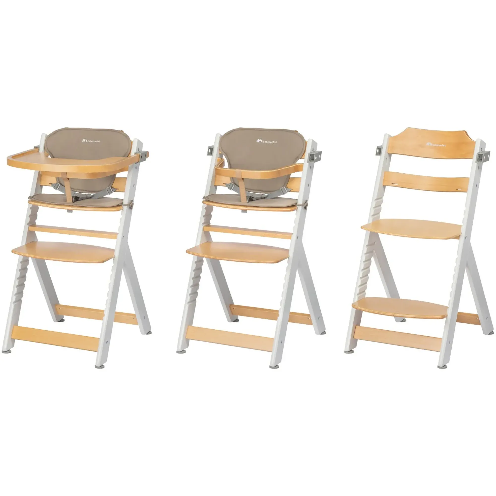 Стільчик для годування з вкладишем Bebe Confort Timba Light Wood/Beige