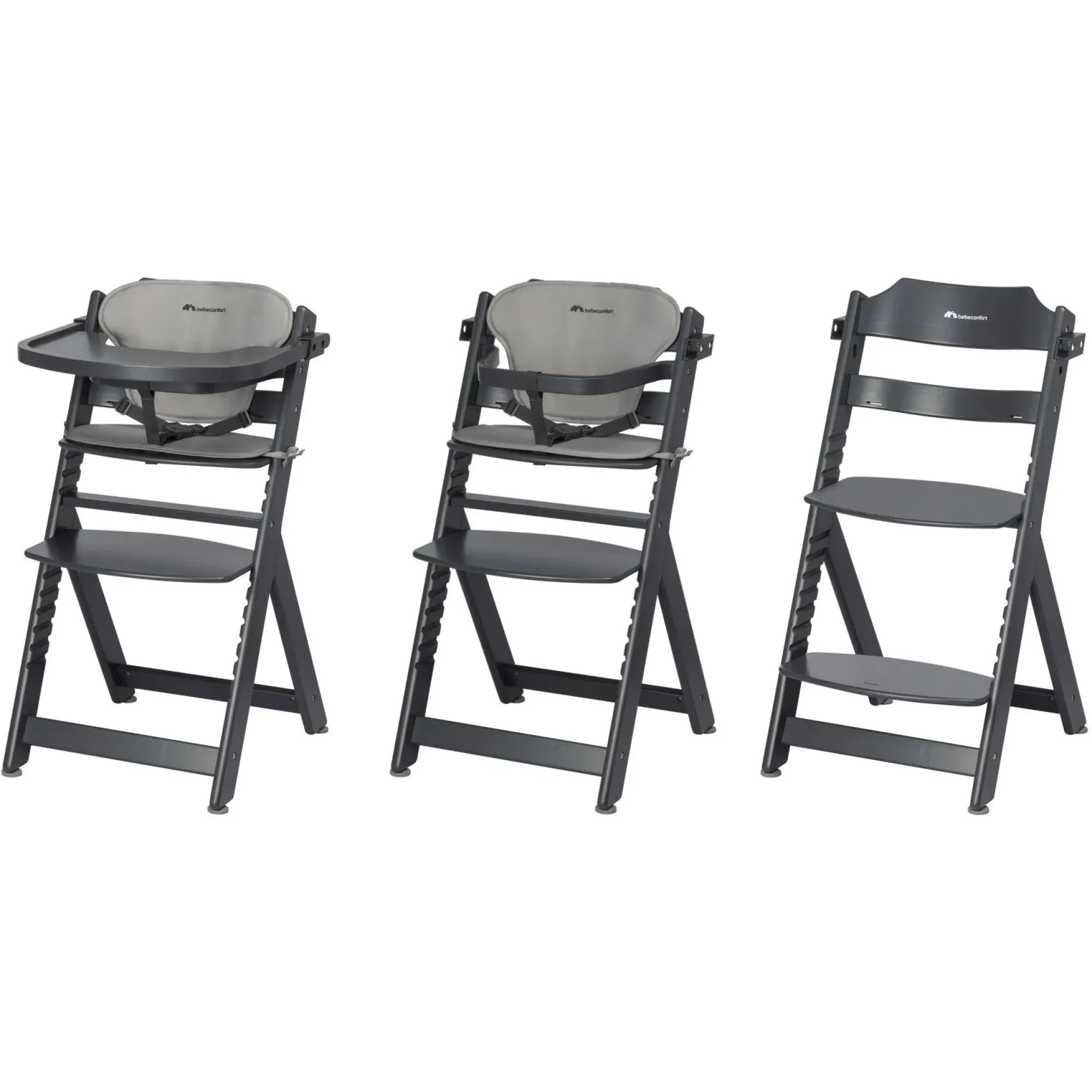 Стільчик для годування з вкладишем Bebe Confort Timba Mineral Graphite