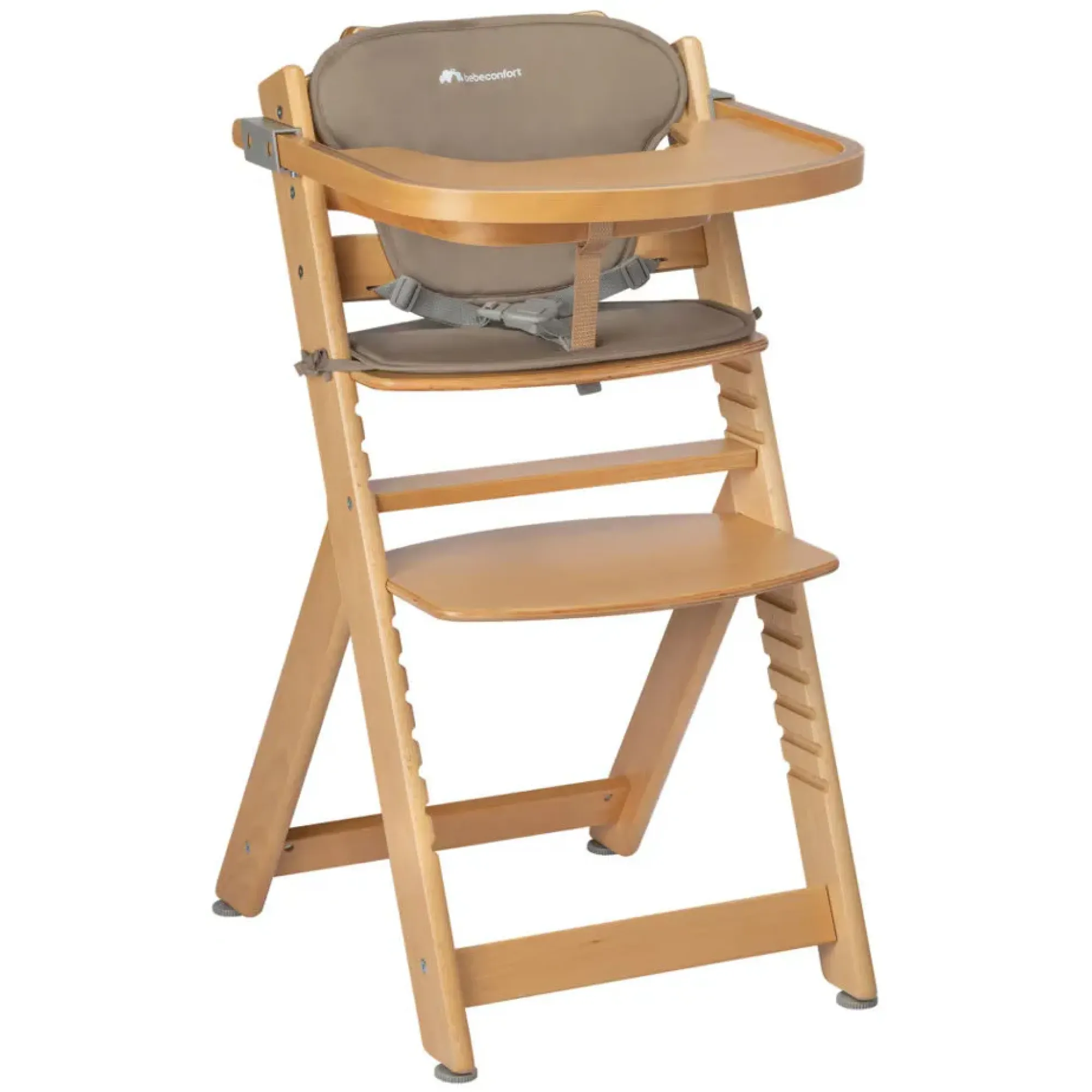 Стільчик для годування з вкладишем Bebe Confort Timba Natural Wood/Beige