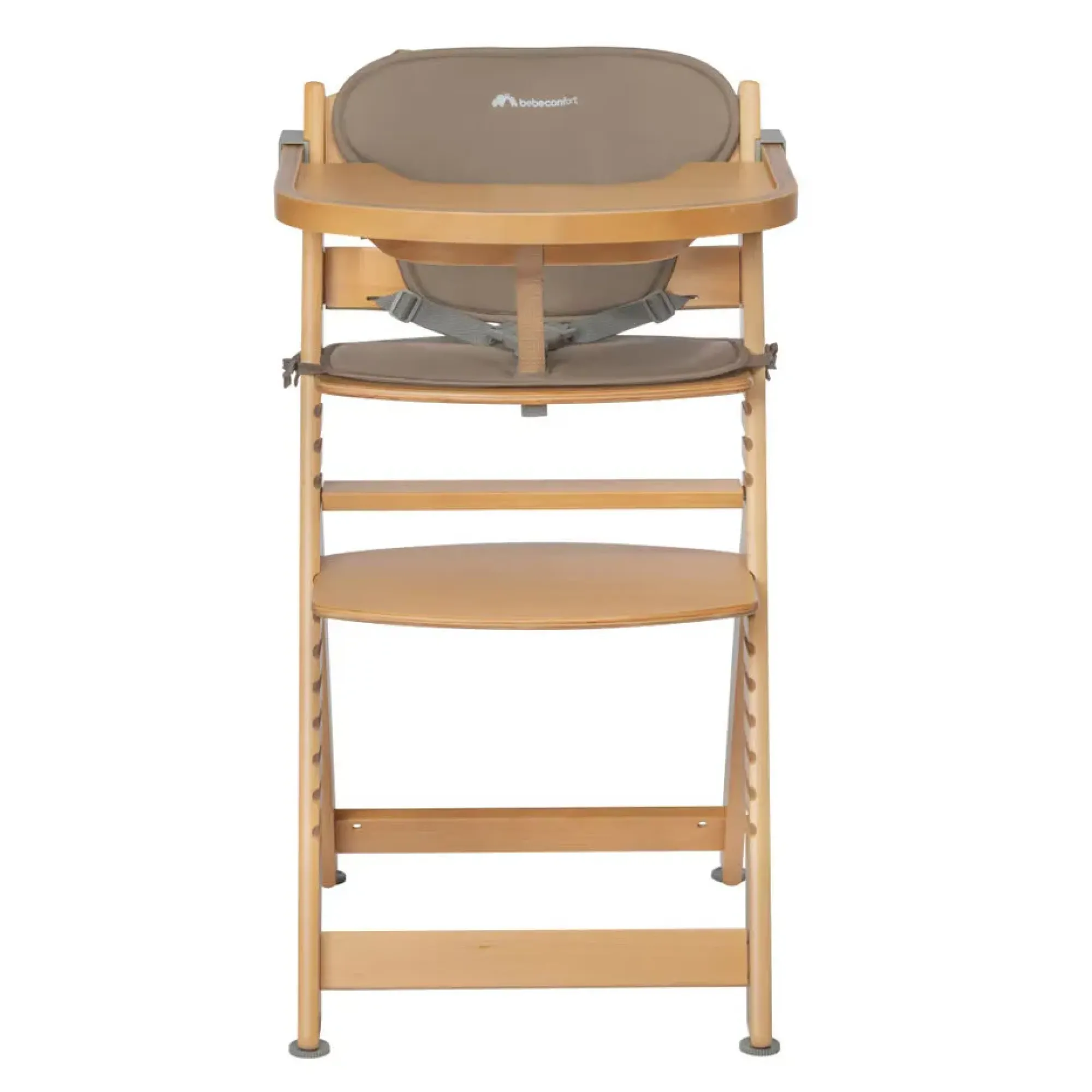 Стільчик для годування з вкладишем Bebe Confort Timba Natural Wood/Beige
