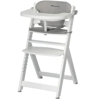 Стільчик для годування з вкладишем Bebe Confort Timba White/Gray
