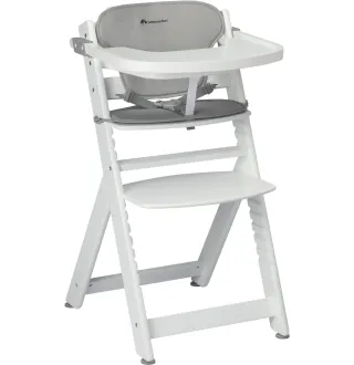 Стільчик для годування з вкладишем Bebe Confort Timba White/Gray