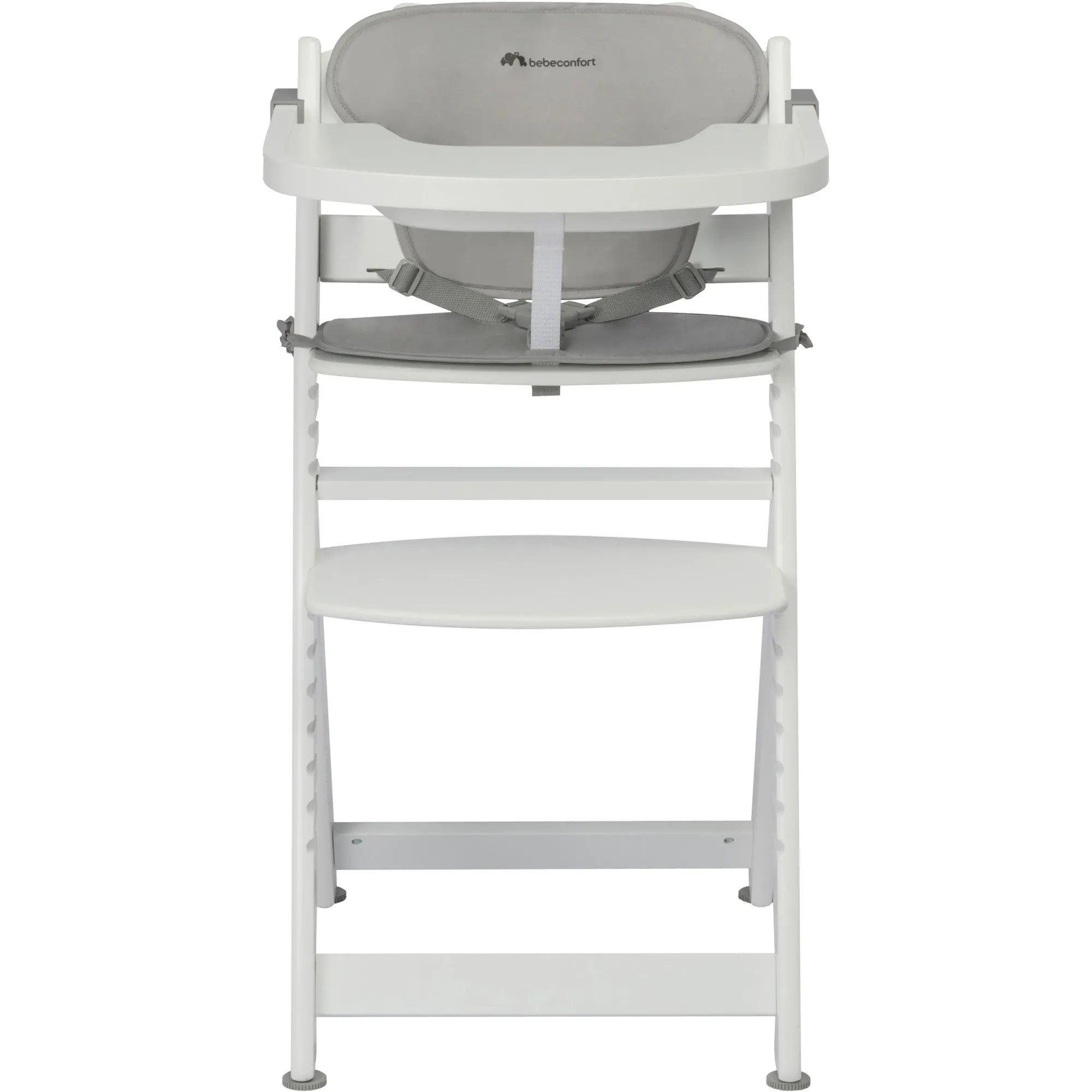 Стільчик для годування з вкладишем Bebe Confort Timba White/Gray