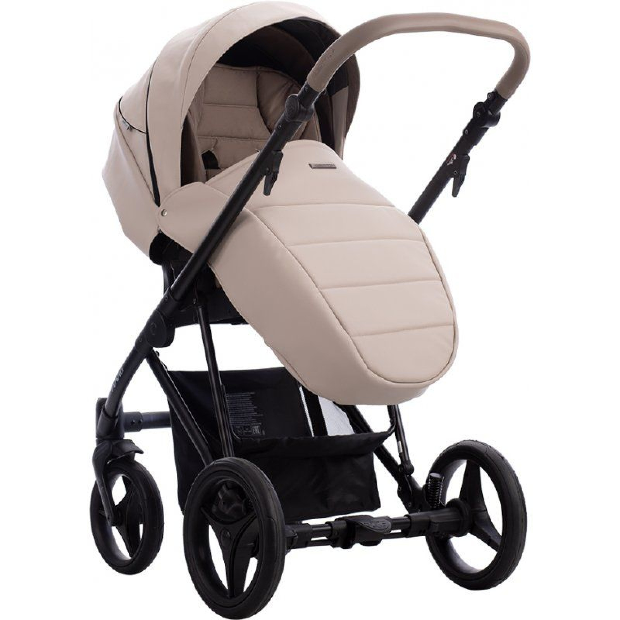 Коляска 2в1 Bebetto Flavio Pro 02 Капучино (екошкіра)