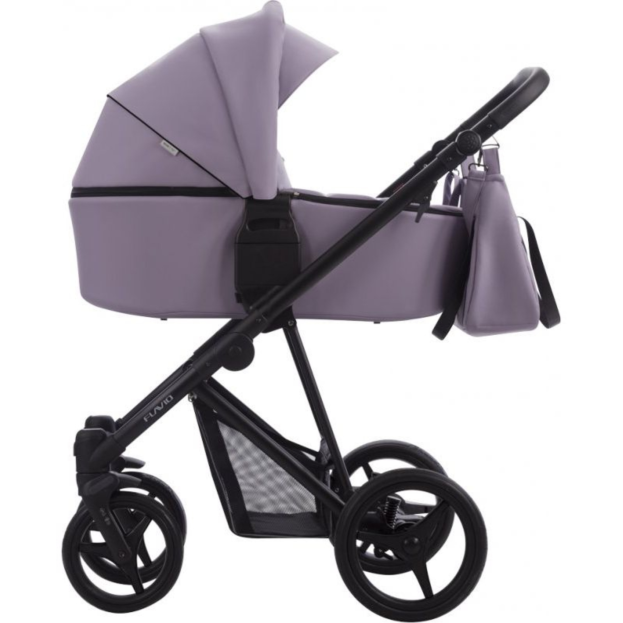 Коляска 2в1 Bebetto Flavio Pro 05 Бузковий (екошкіра)