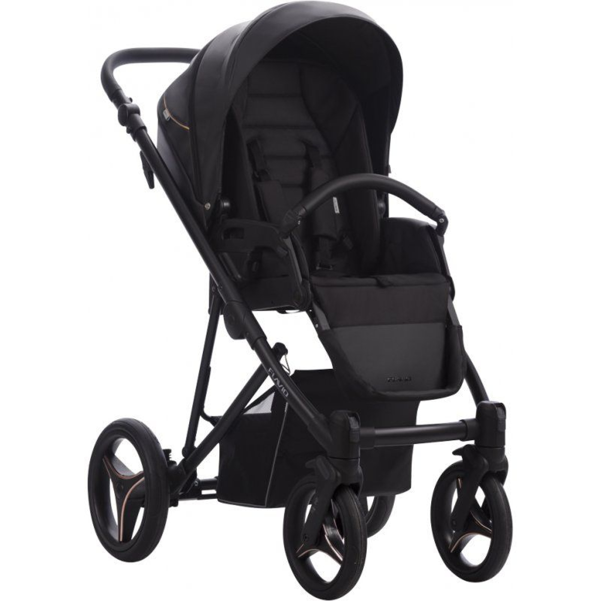 Коляска 2в1 Bebetto Flavio Pro 06 Чорний (екошкіра)